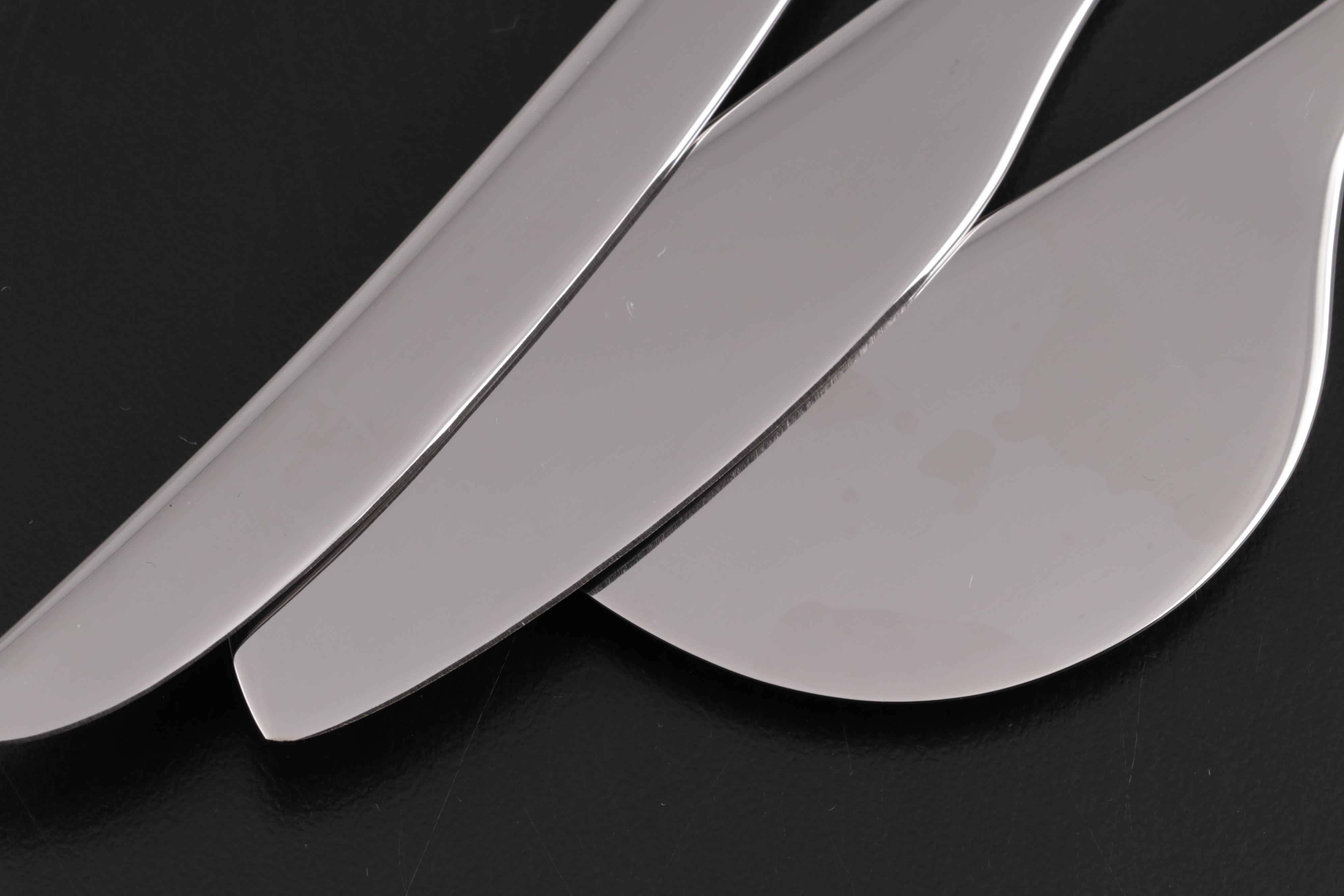 Georg Jensen Stainless Steel Ladle, Cheese Knives and Salad Servers