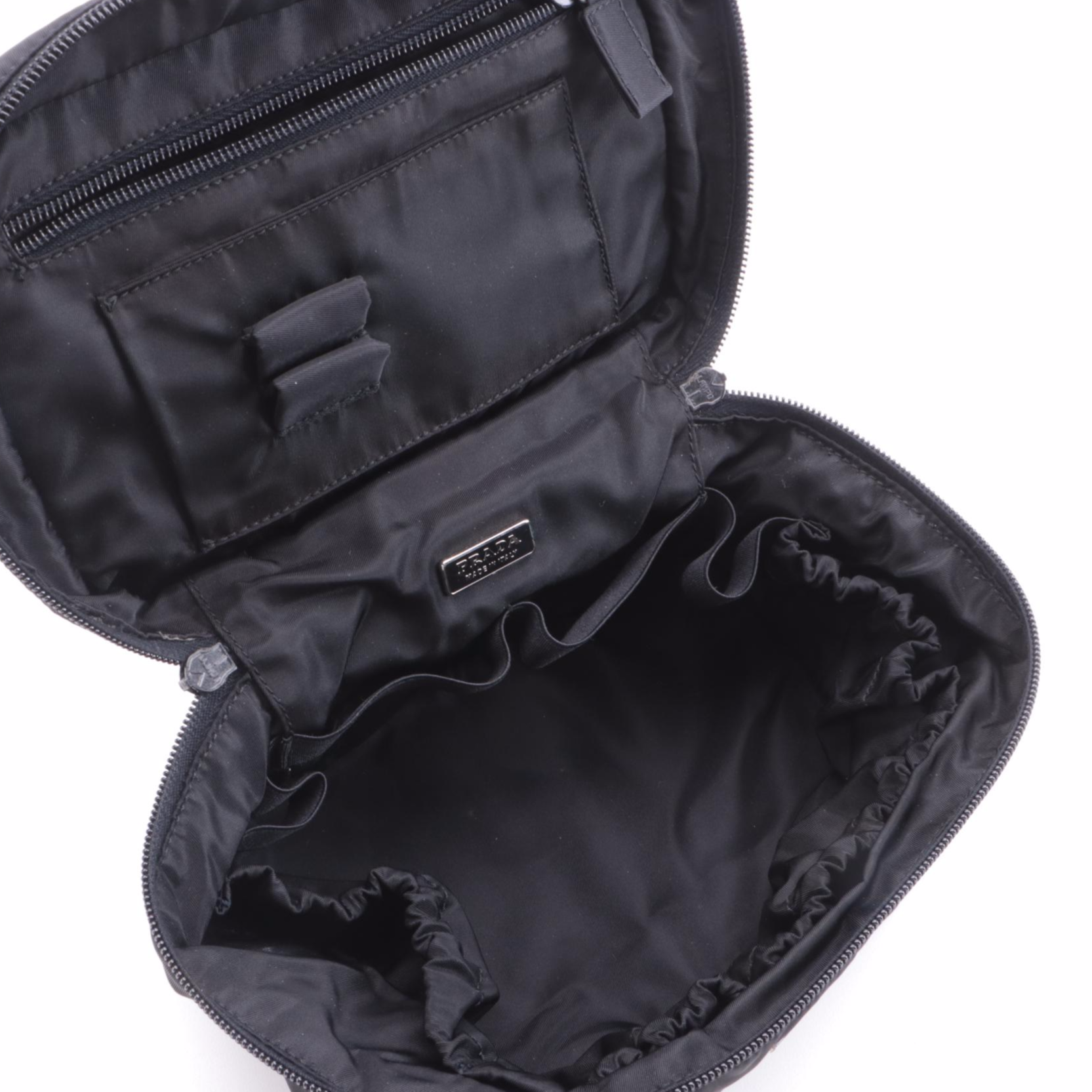 Prada Black Tessuto Nylon Cosmetics Bag