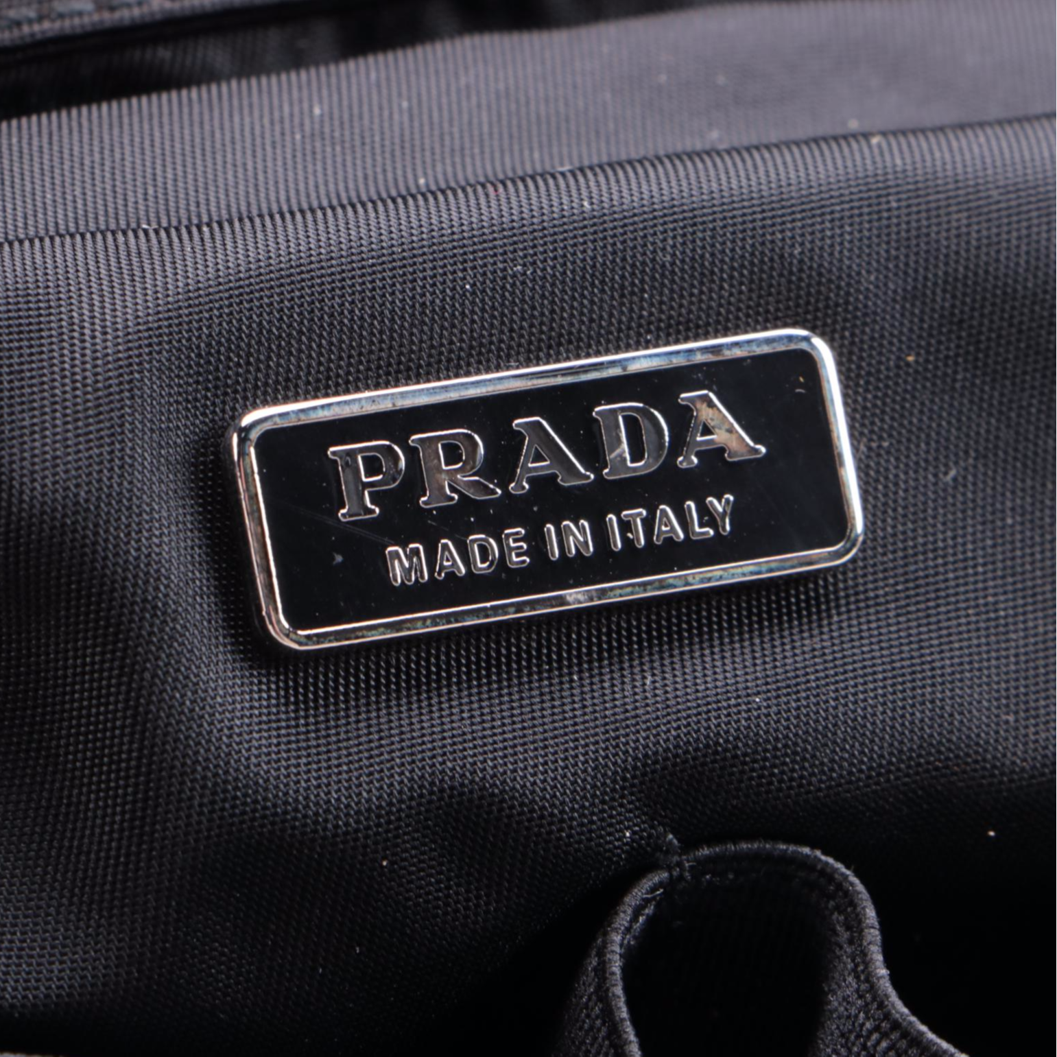 Prada Black Tessuto Nylon Cosmetics Bag