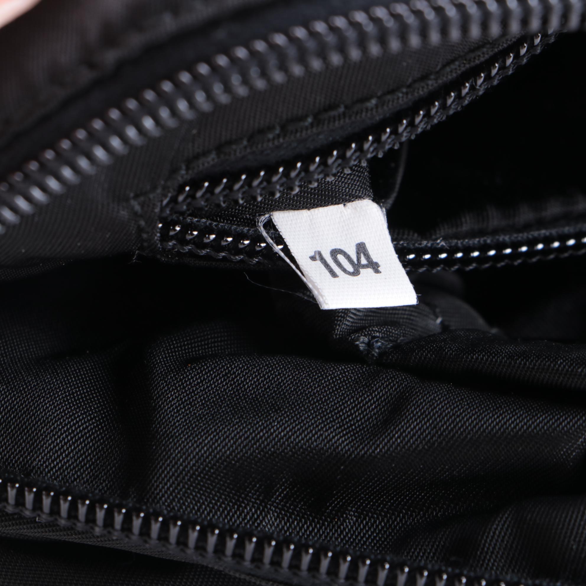 Prada Black Tessuto Nylon Cosmetics Bag