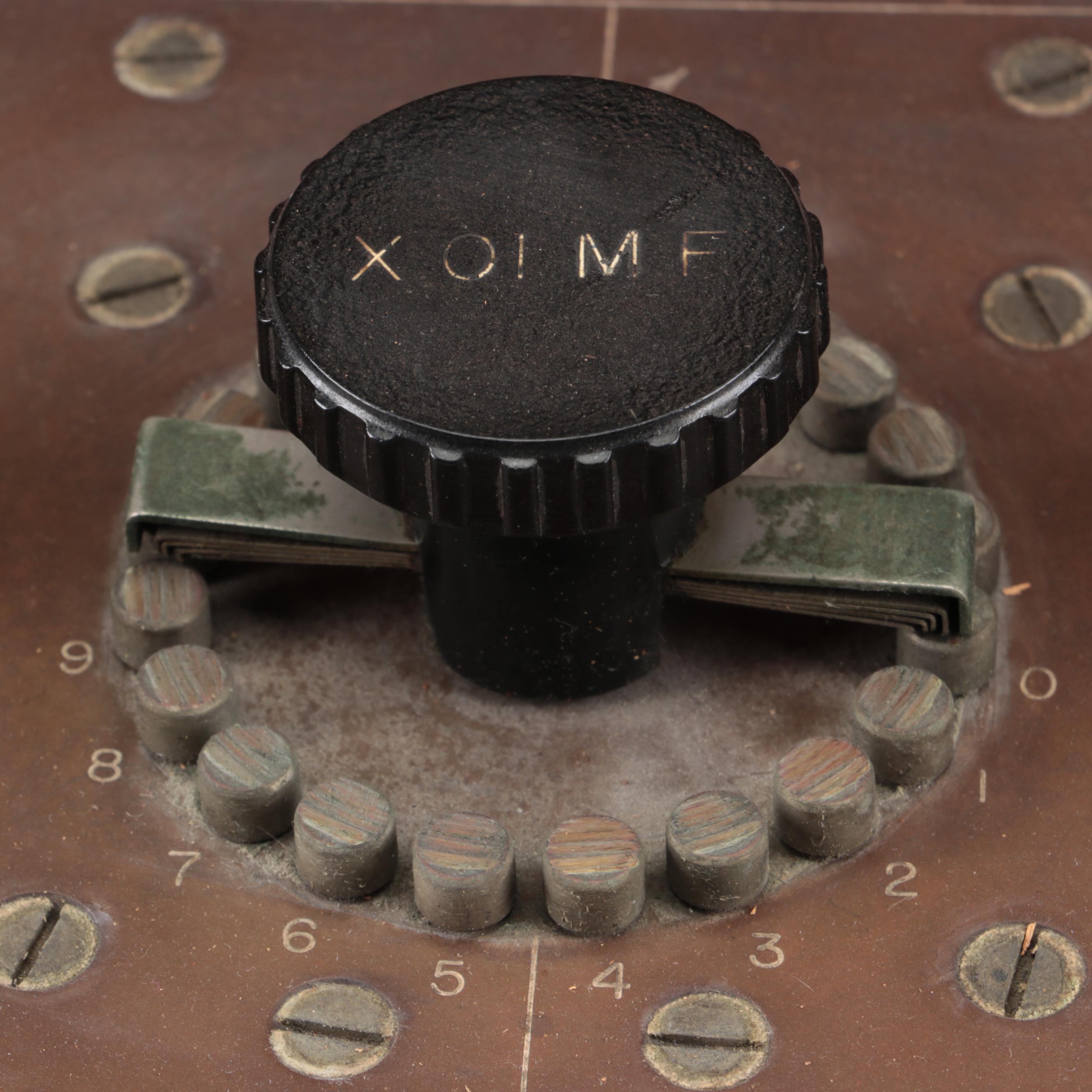 Leeds & Northrup Company, Philadelphia, Decade Capacitor in Oak Case, Vintage