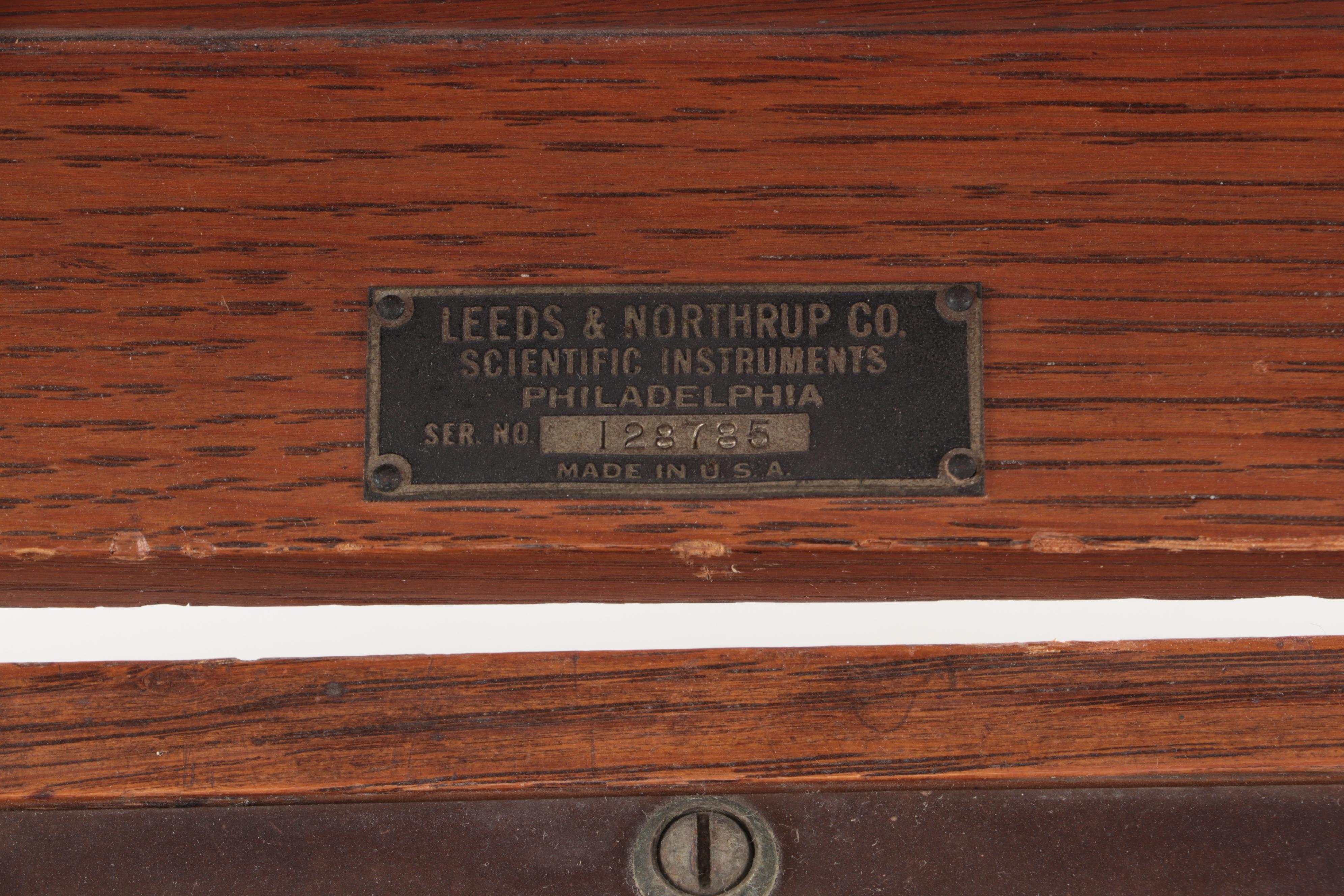 Leeds & Northrup Company, Philadelphia, Decade Capacitor in Oak Case, Vintage