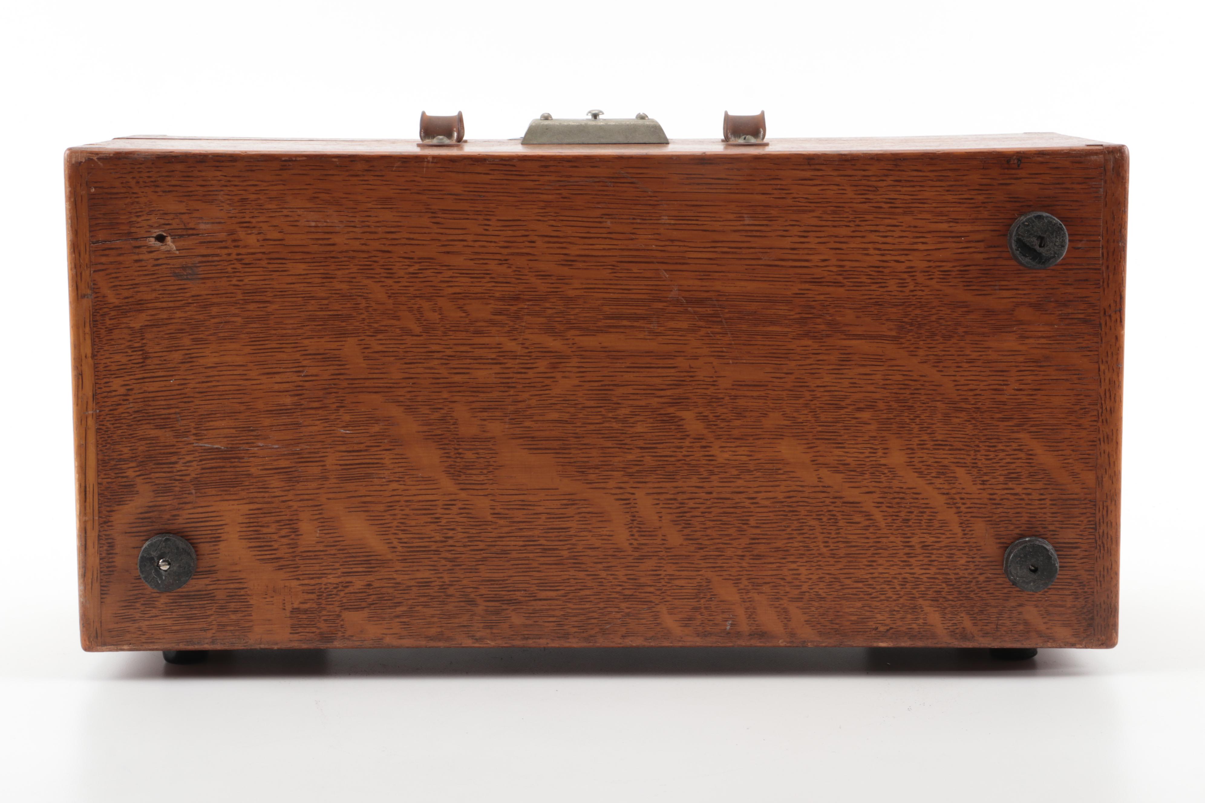 Leeds & Northrup Company, Philadelphia, Decade Capacitor in Oak Case, Vintage