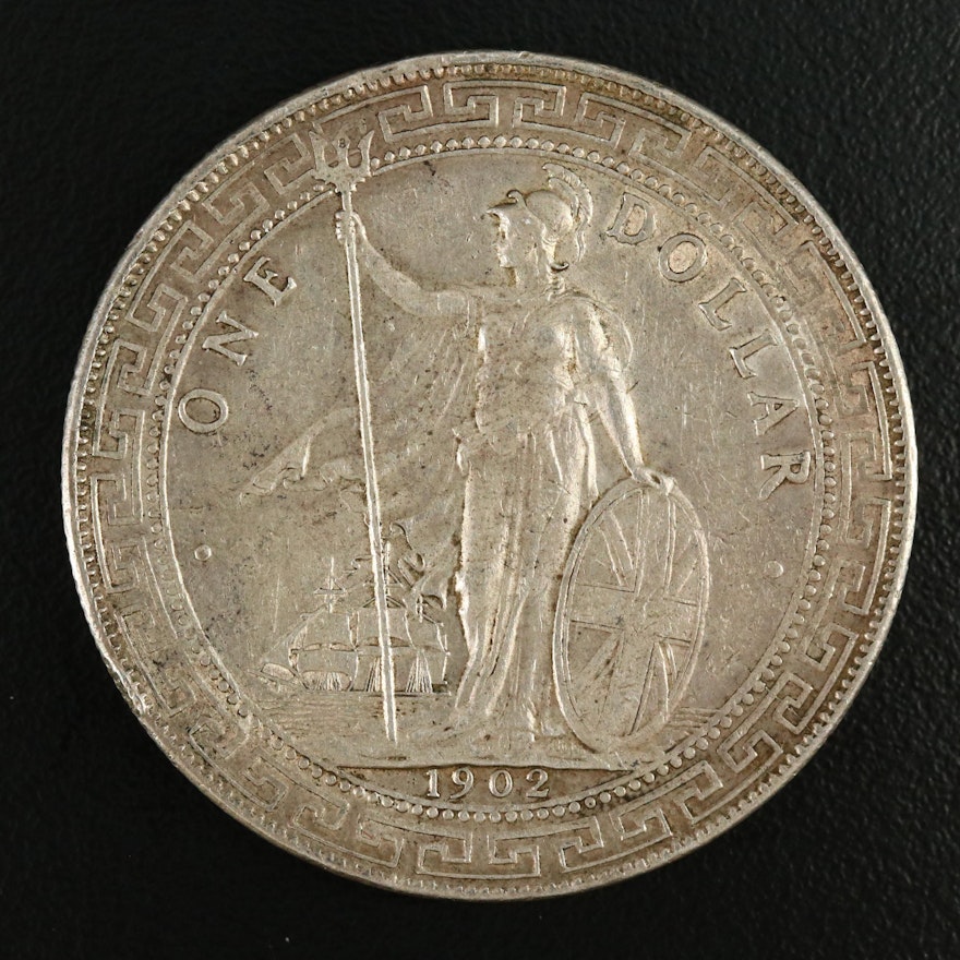 1902-B Silver British Trade Dollar