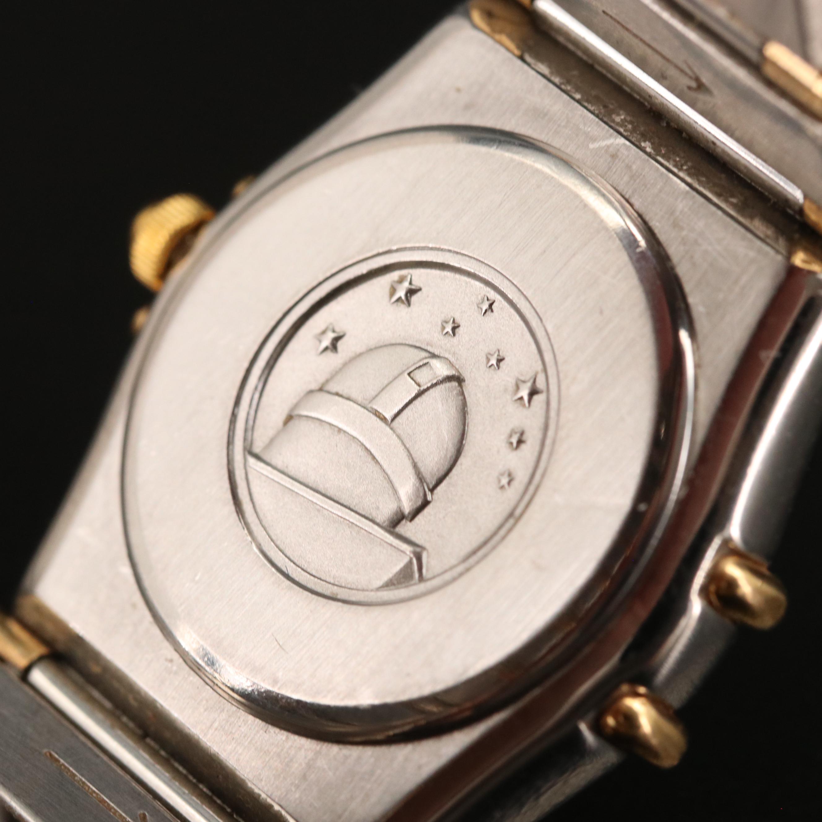 Omega Constellation 18K Yellow Gold and Stainless Steel Quartz Watch