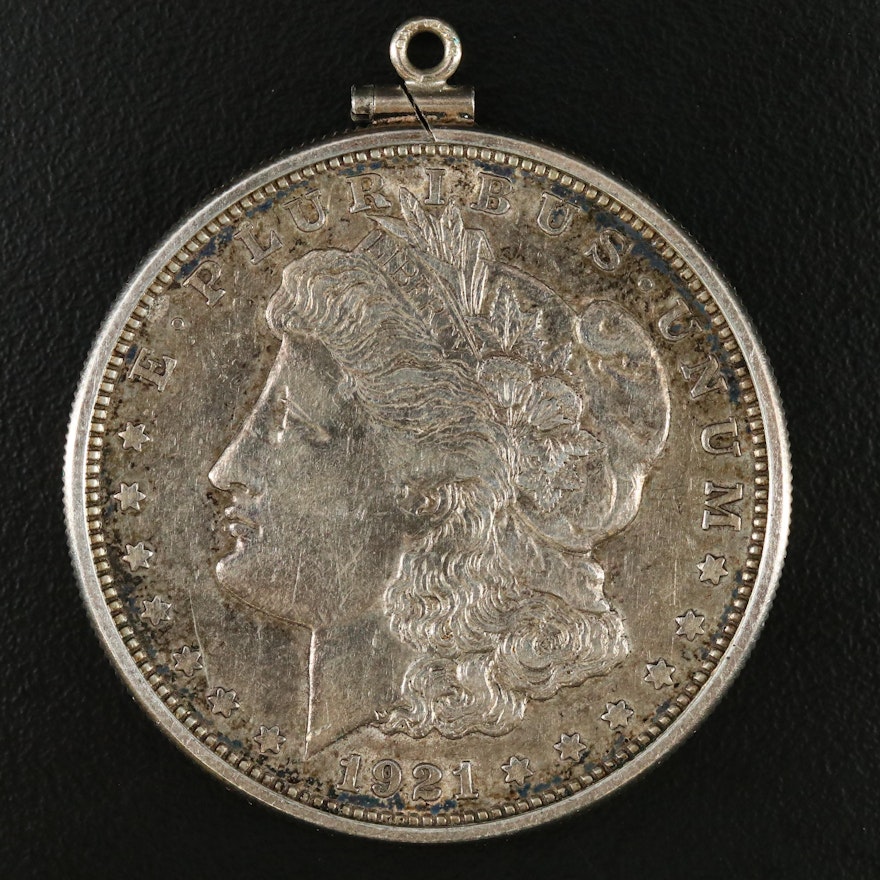 1921-D Morgan Silver Dollar Pendant