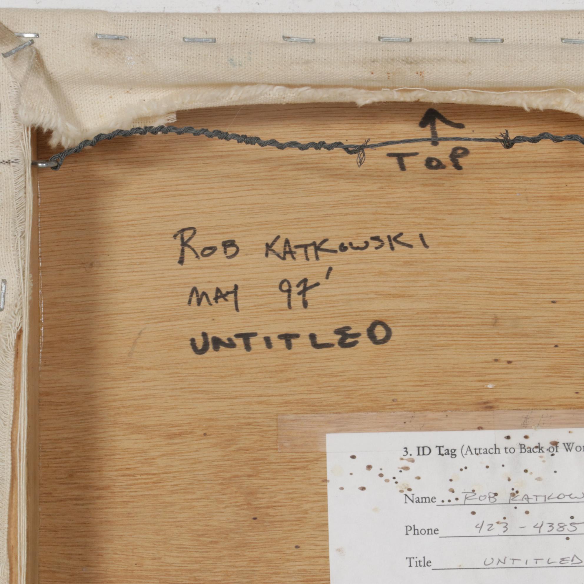 Rob Katkowski Oil Painting "Untitled," 1997