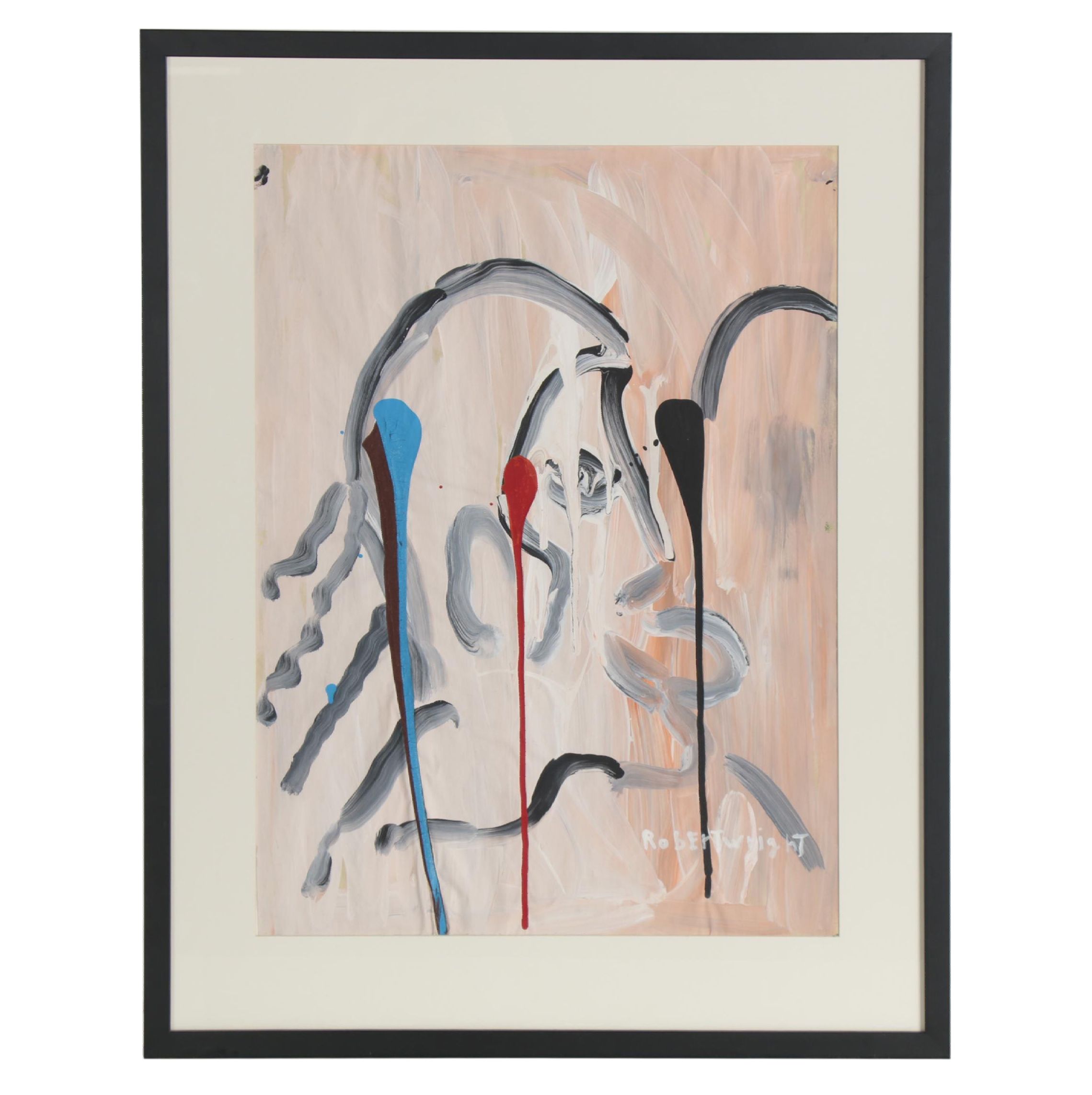 Robert Wright Abstract Acrylic Painting