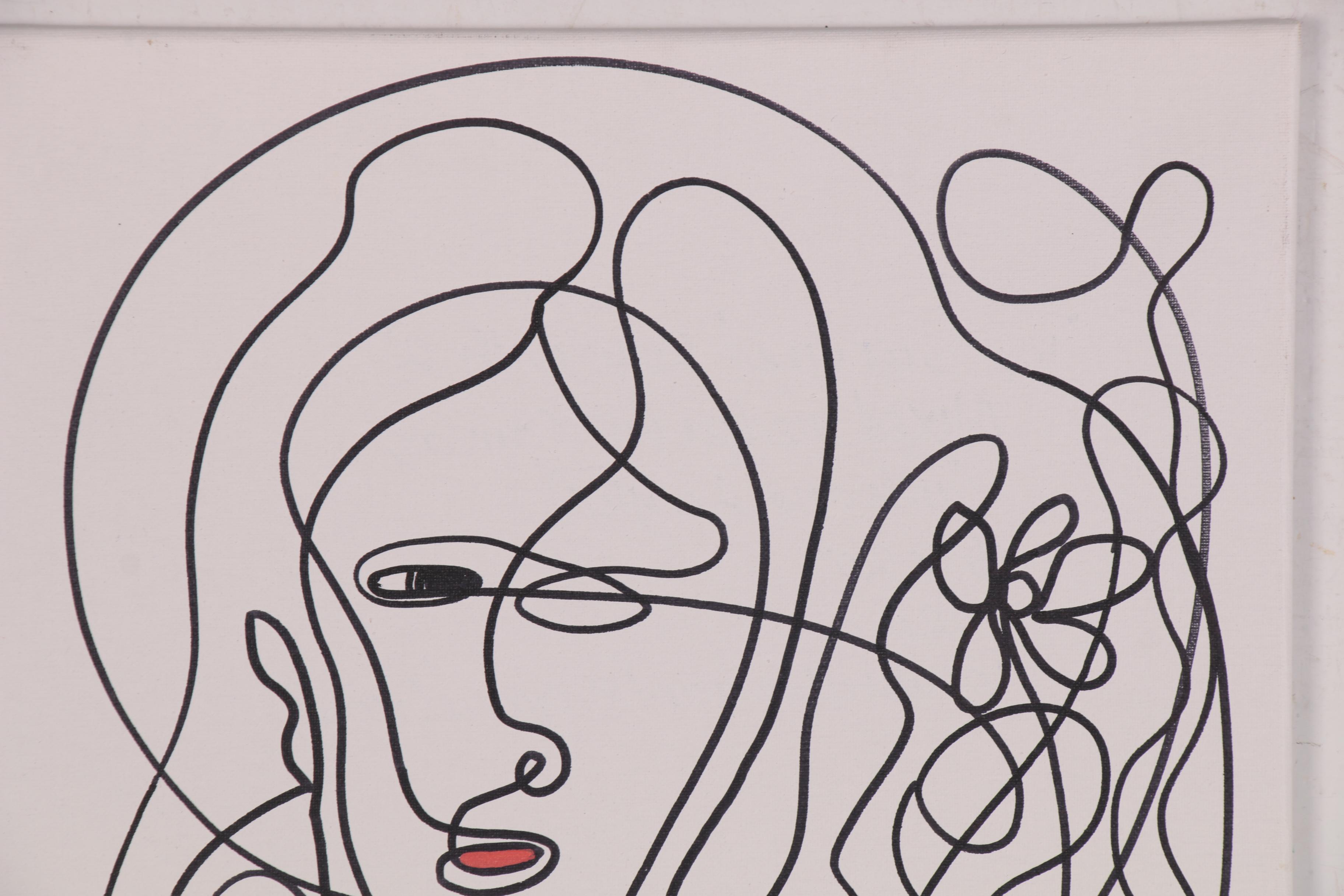 Abiola Idowu Abstract Mixed Media Painting "We Survived 2020 With 2," 2020