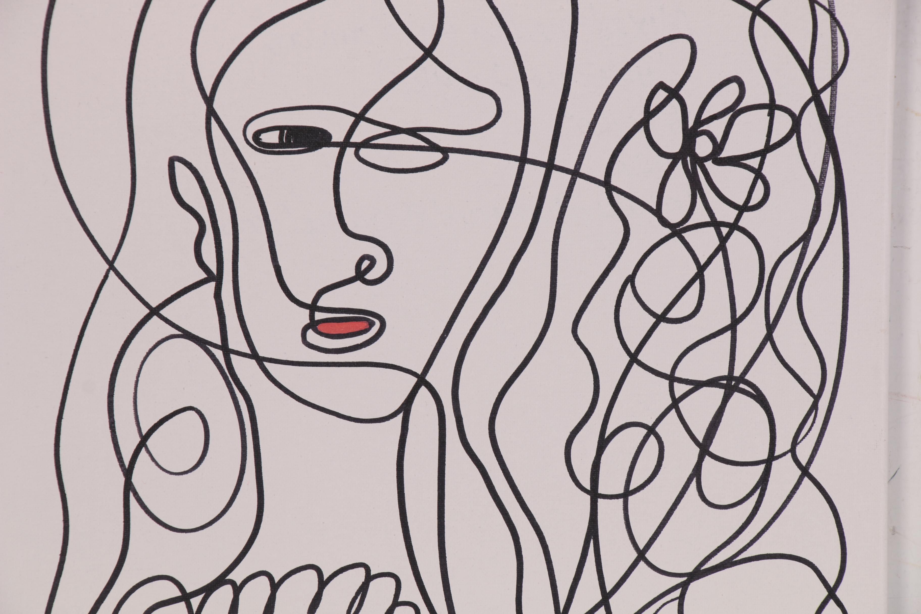 Abiola Idowu Abstract Mixed Media Painting "We Survived 2020 With 2," 2020