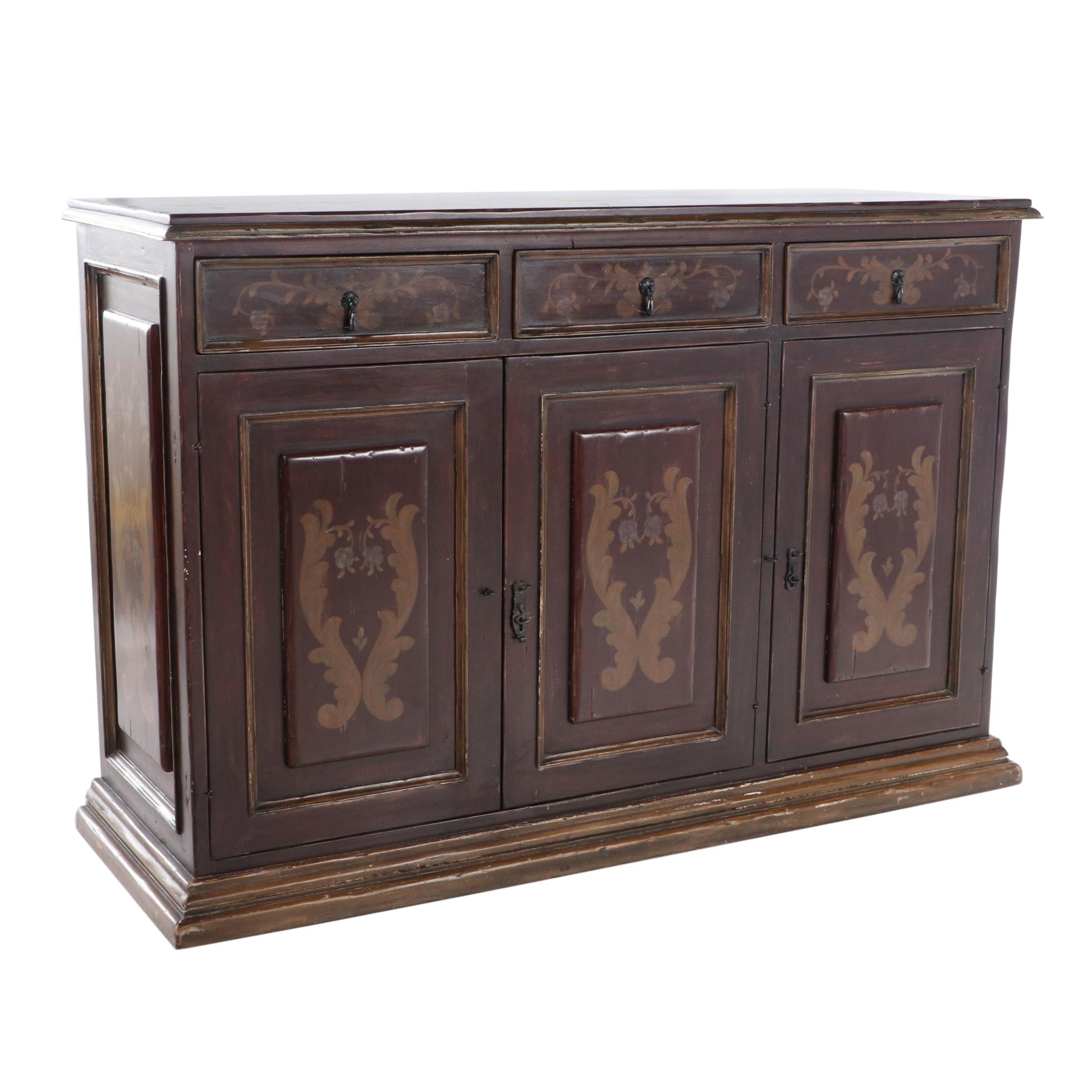 South Cone Trading Co. Paint-Decorated Sideboard