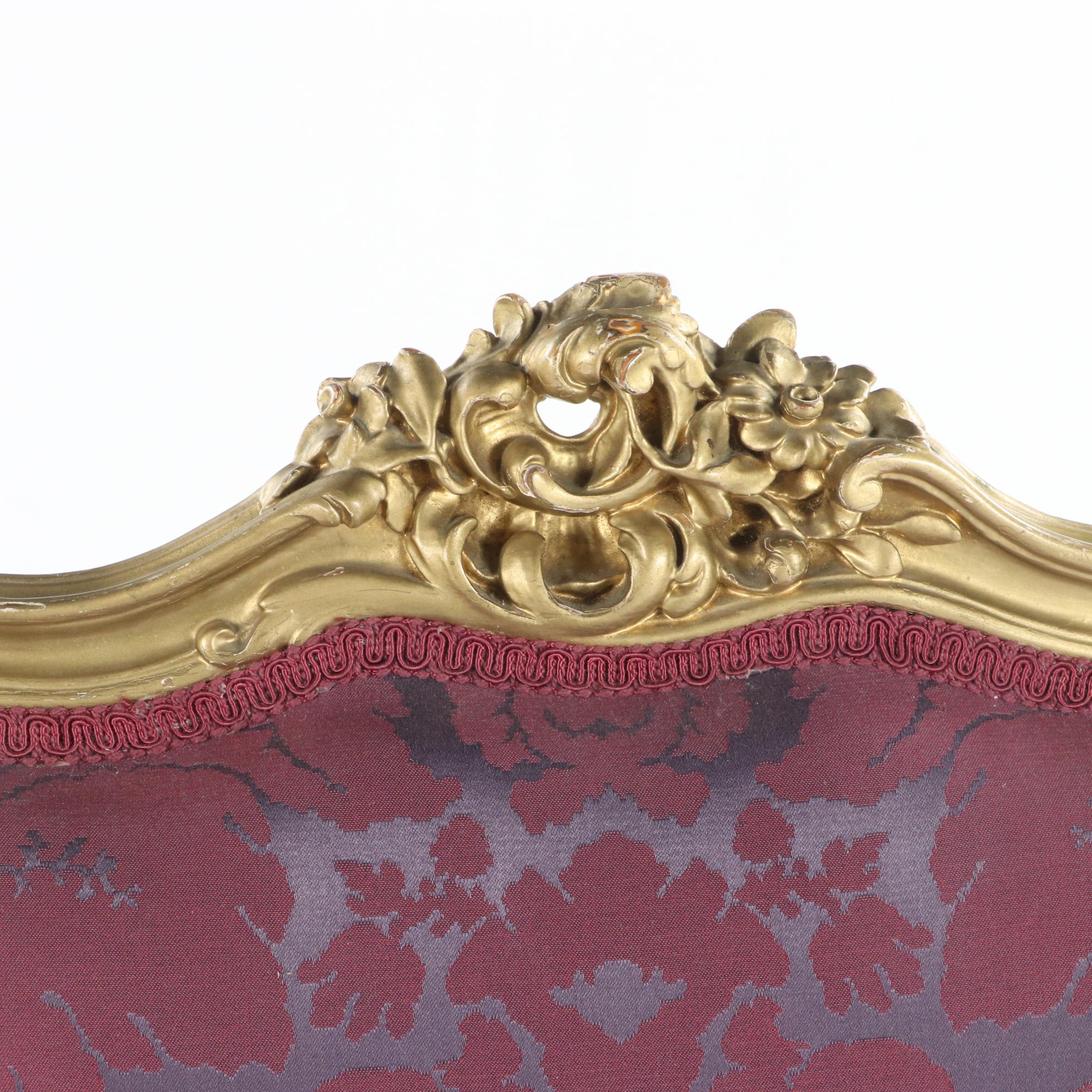 Louis XV Style Giltwood Salon Chair, Late 19th Century