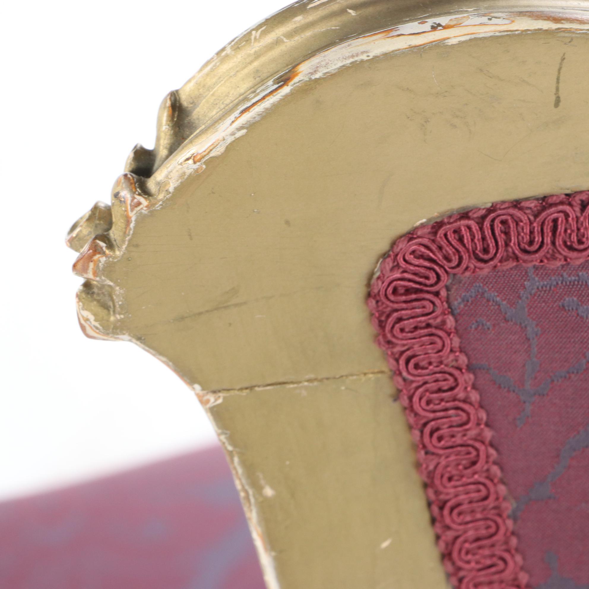 Louis XV Style Giltwood Salon Chair, Late 19th Century