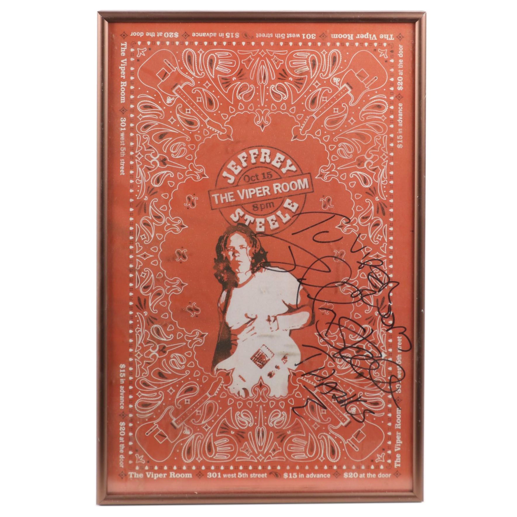 Jeffrey Steele Signed Concert Poster