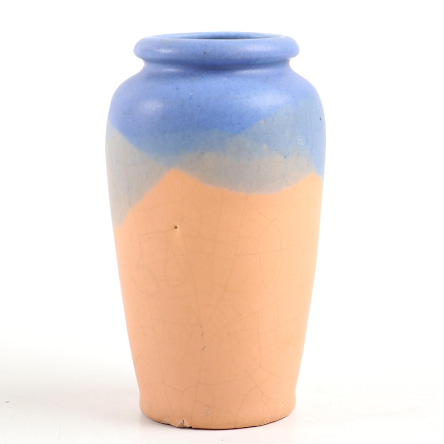 Miniature Polychrome Ceramic Vase, Mid to Late 20th Century