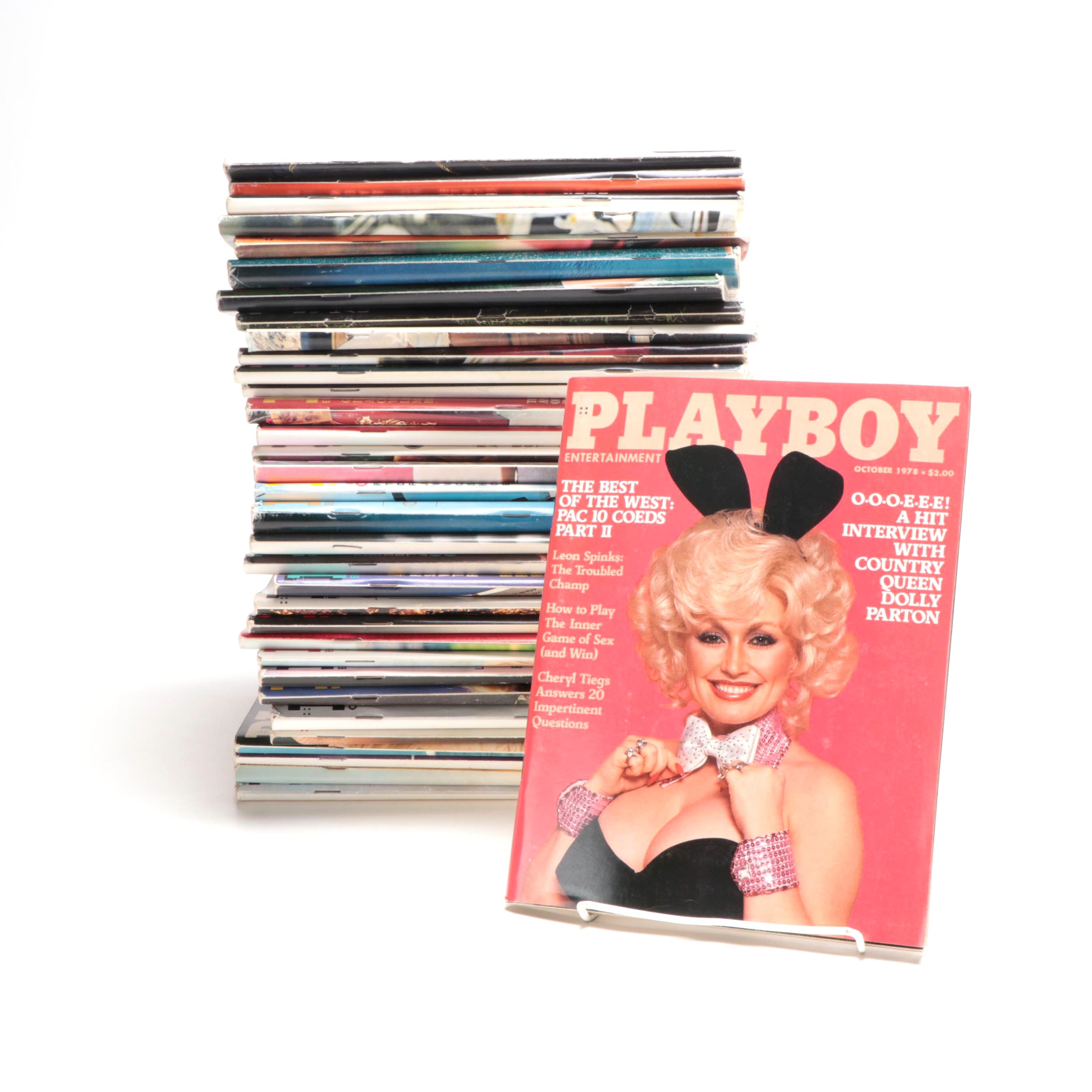 "Playboy" Magazines Featuring Farah Fawcett, Bo Derek 1978-1980