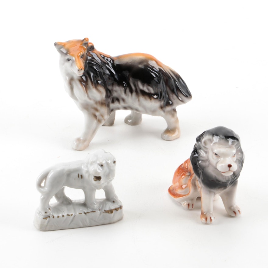 Japanese Porcelain Animal Figurines