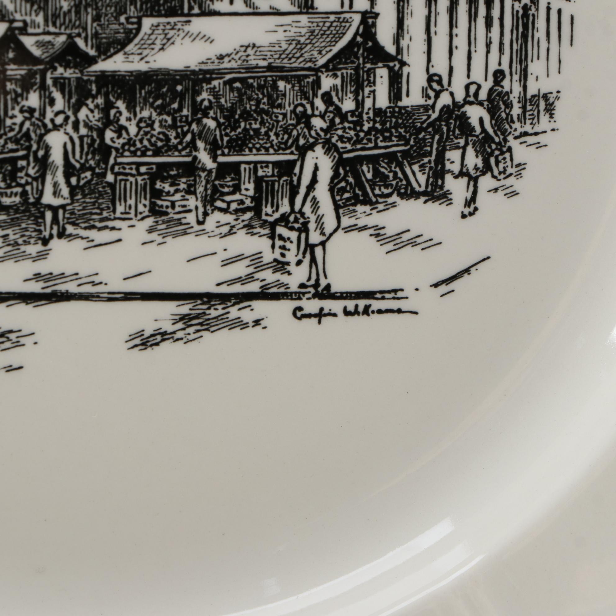 Wedgwood Caroline Williams "Scenes of Cincinnati" Plates , Late 20th Century