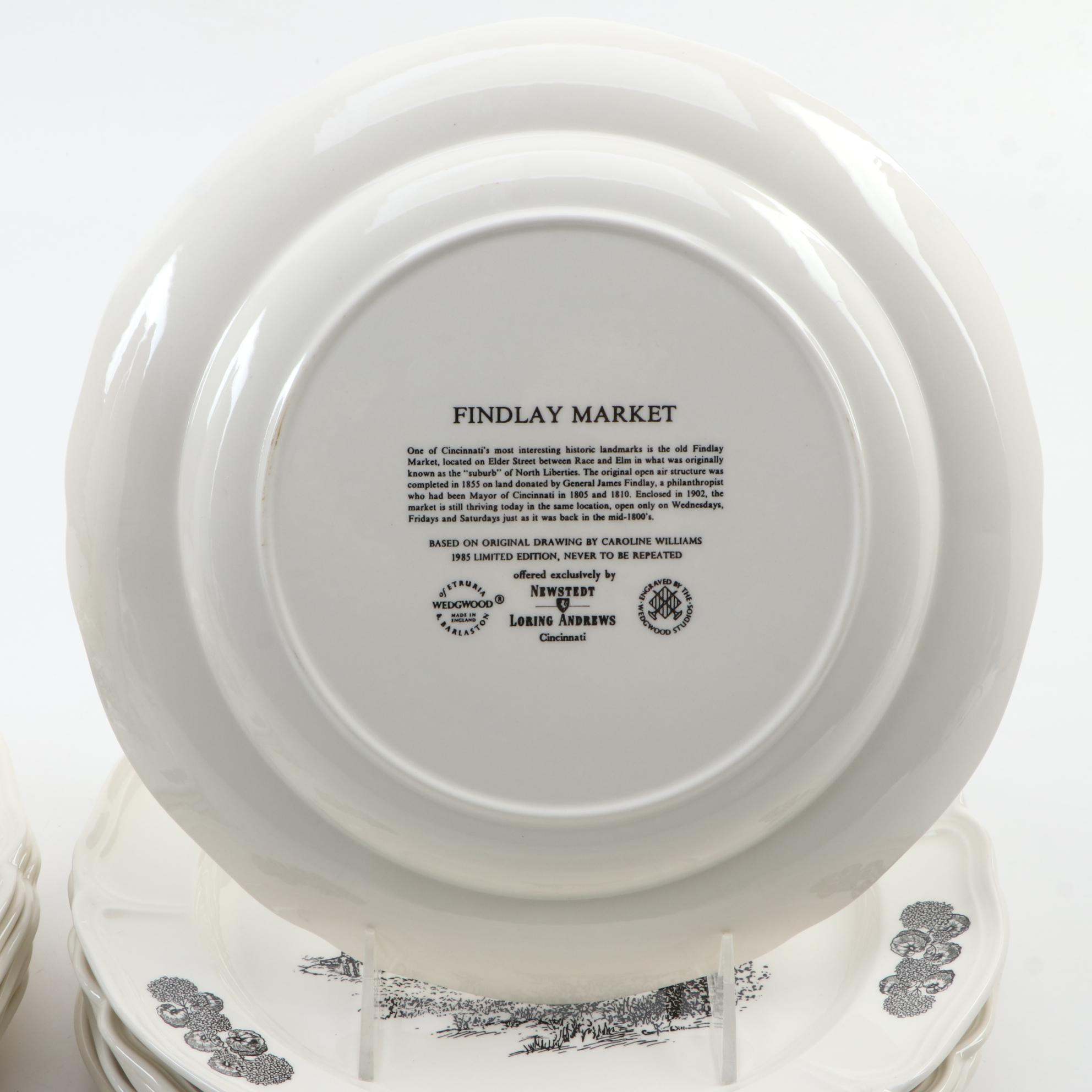 Wedgwood Caroline Williams "Scenes of Cincinnati" Plates , Late 20th Century