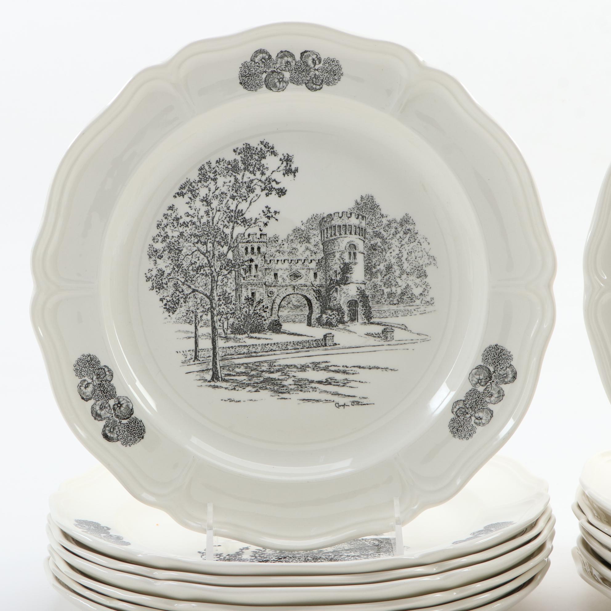 Wedgwood Caroline Williams "Scenes of Cincinnati" Plates , Late 20th Century