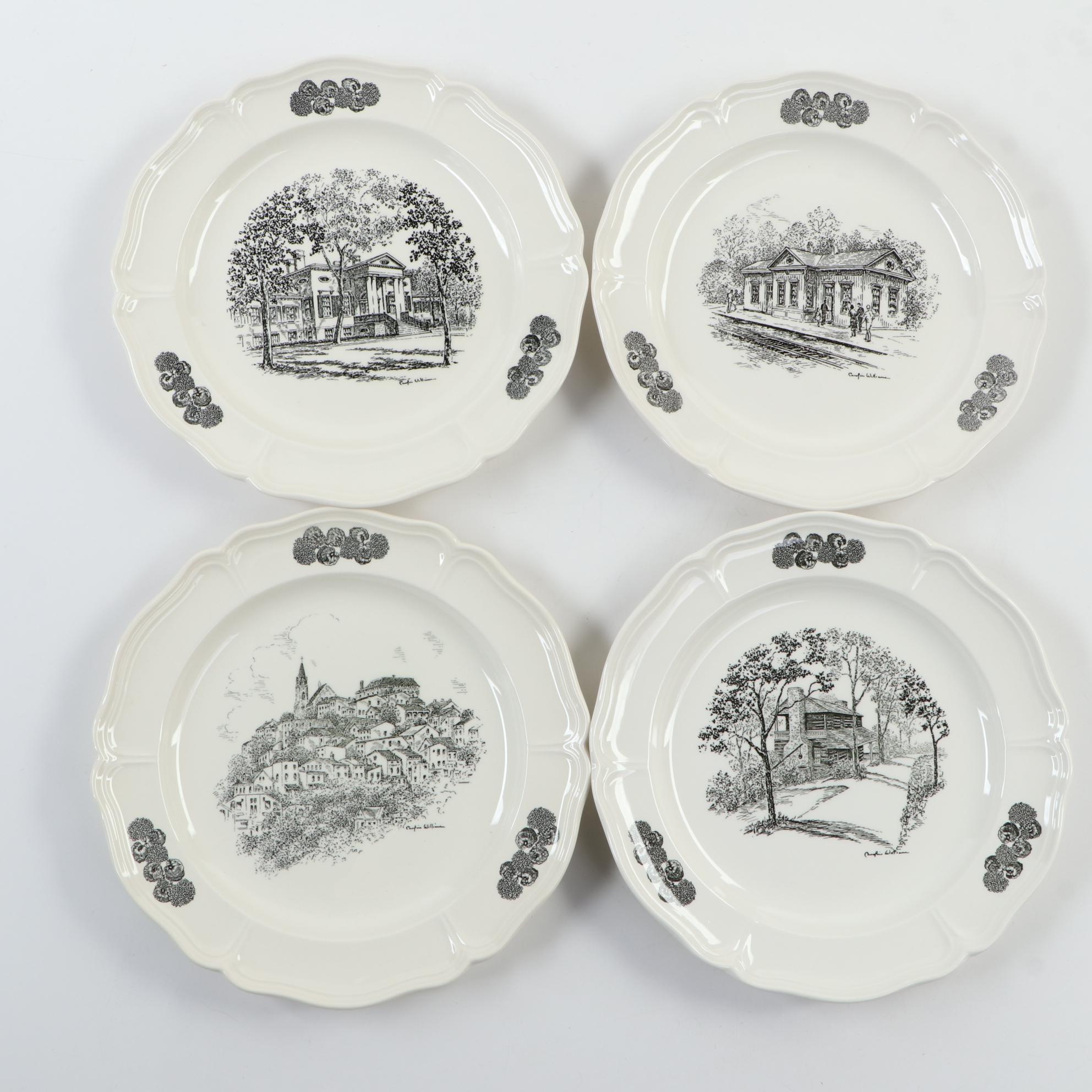 Wedgwood Caroline Williams "Scenes of Cincinnati" Plates , Late 20th Century
