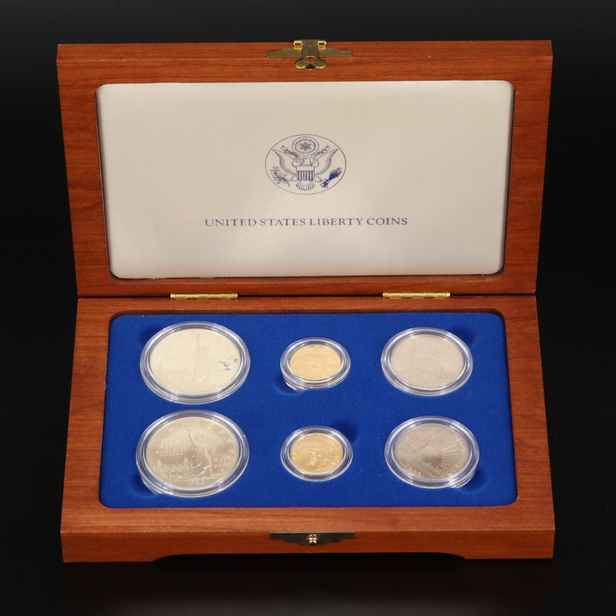 1986 United States Statue of Liberty Centennial Commemorative Coin Set