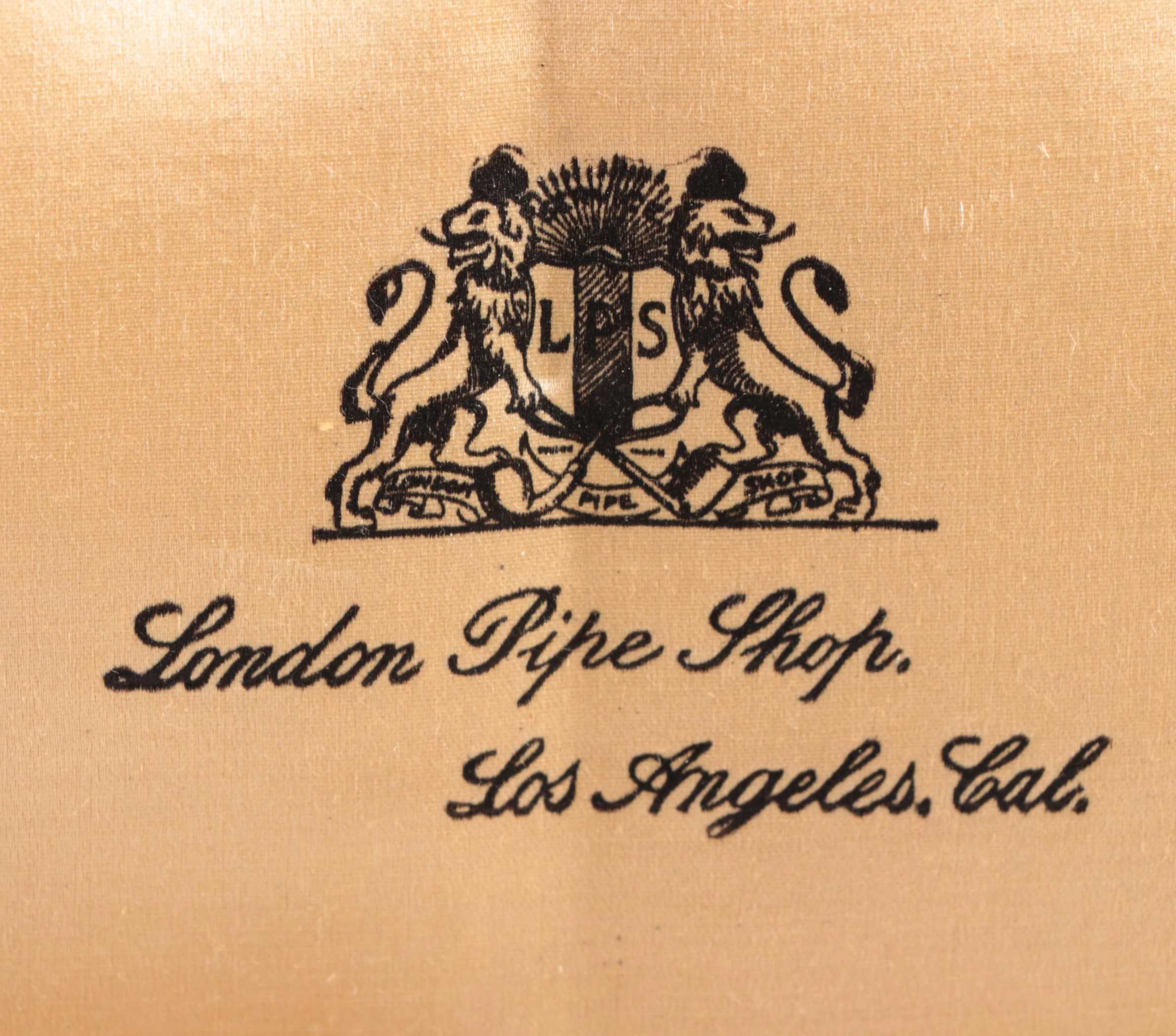 London Pipe Shop Rogers De Luxe Model Seven Day Set with Case, 1926