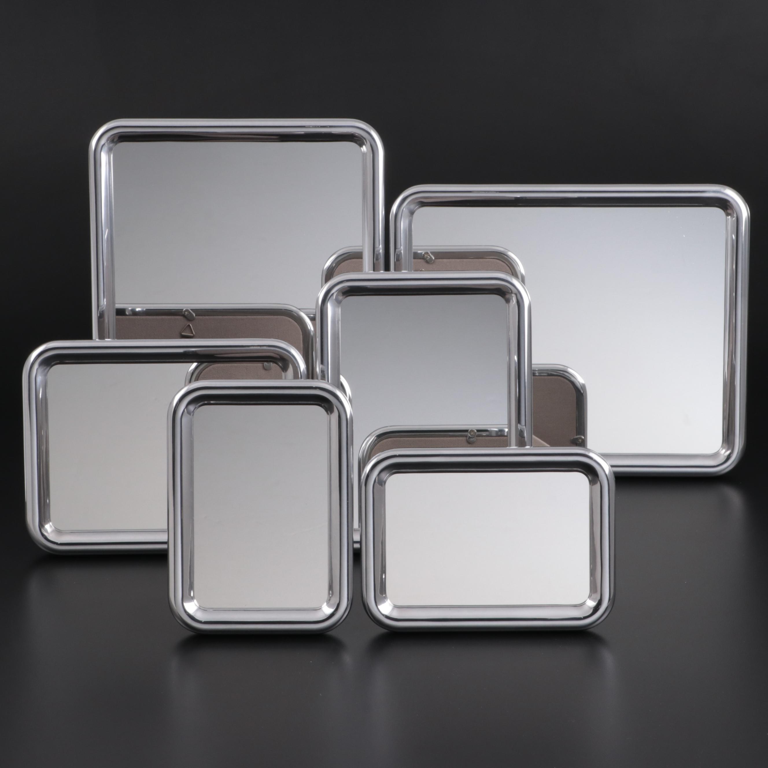 Georg Jensen "Tableau" Aluminium Tabletop and Wall Hanging Mirrors