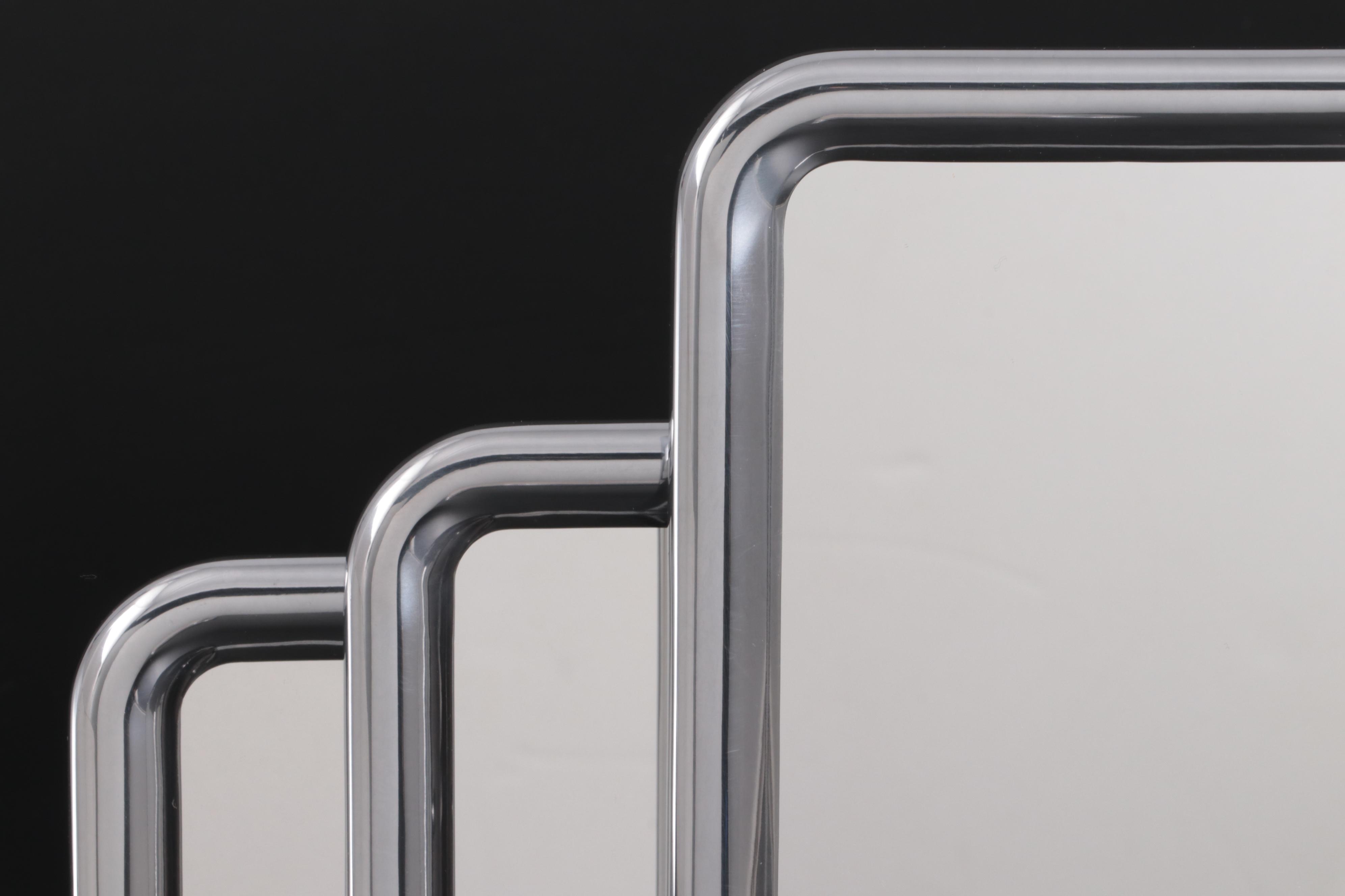 Georg Jensen "Tableau" Aluminium Tabletop and Wall Hanging Mirrors