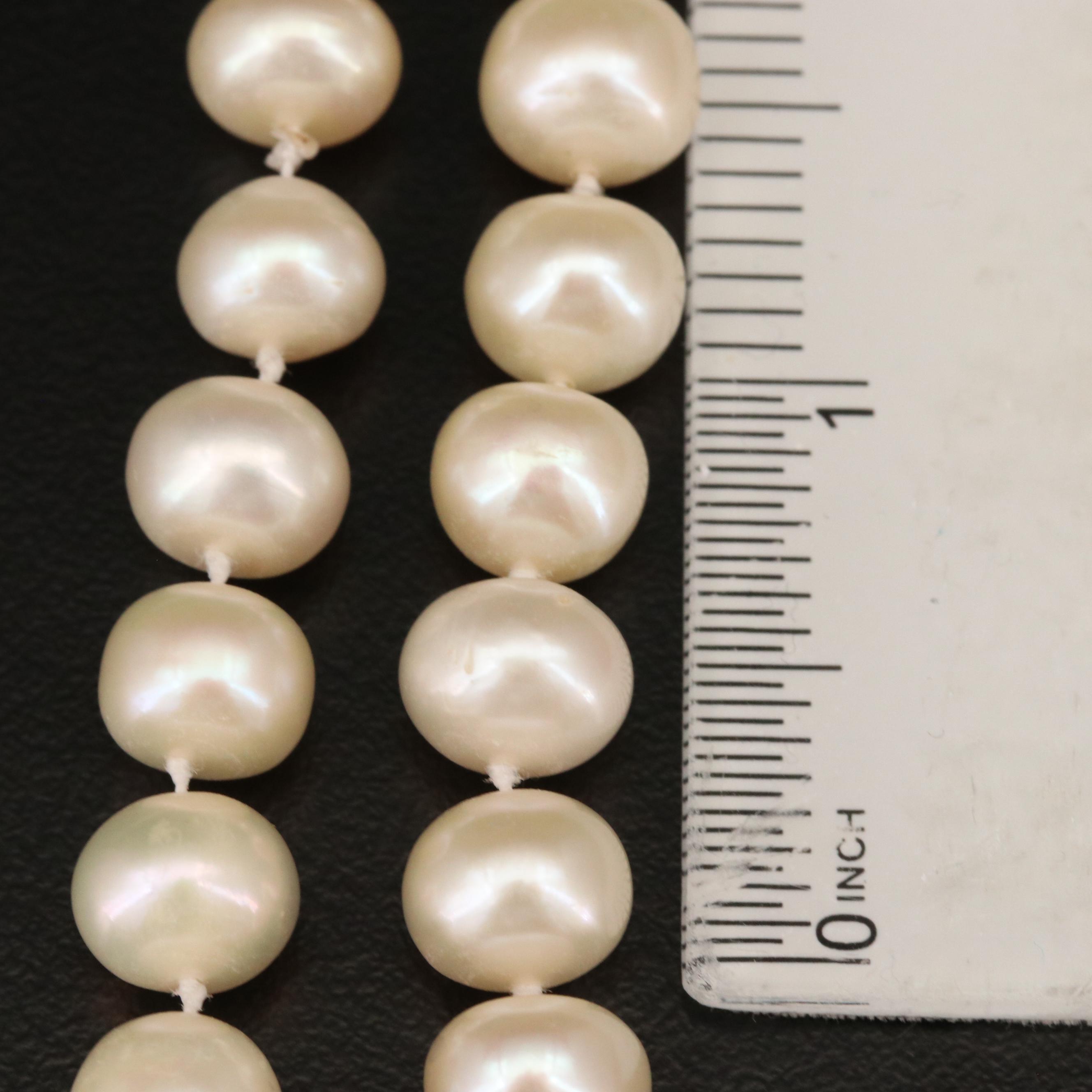 Rope Length Strand of Knotted Pearls
