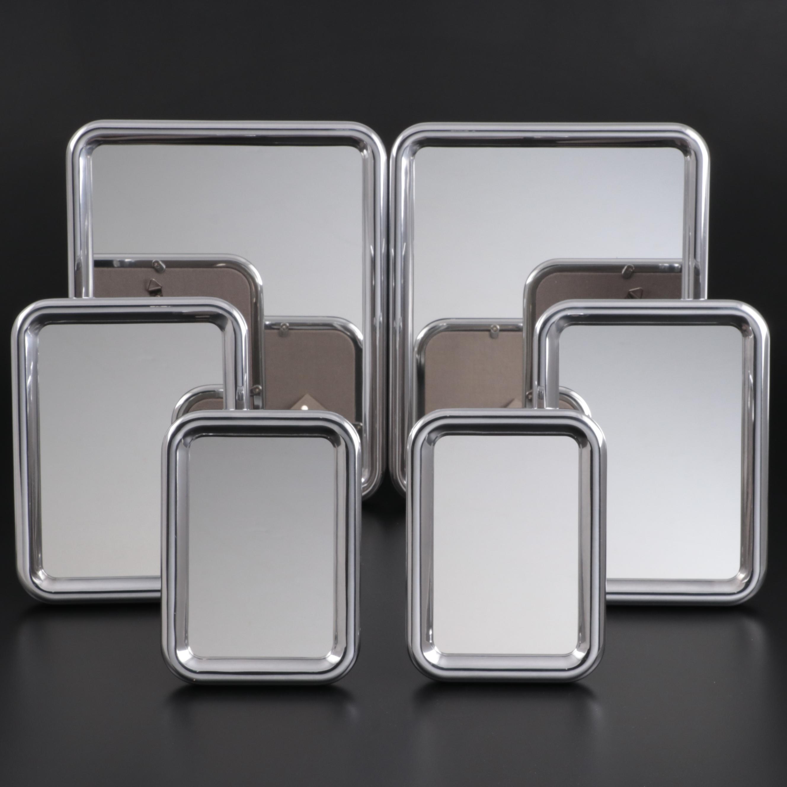 Georg Jensen "Tableau" Aluminium Tabletop and Wall Hanging Mirrors