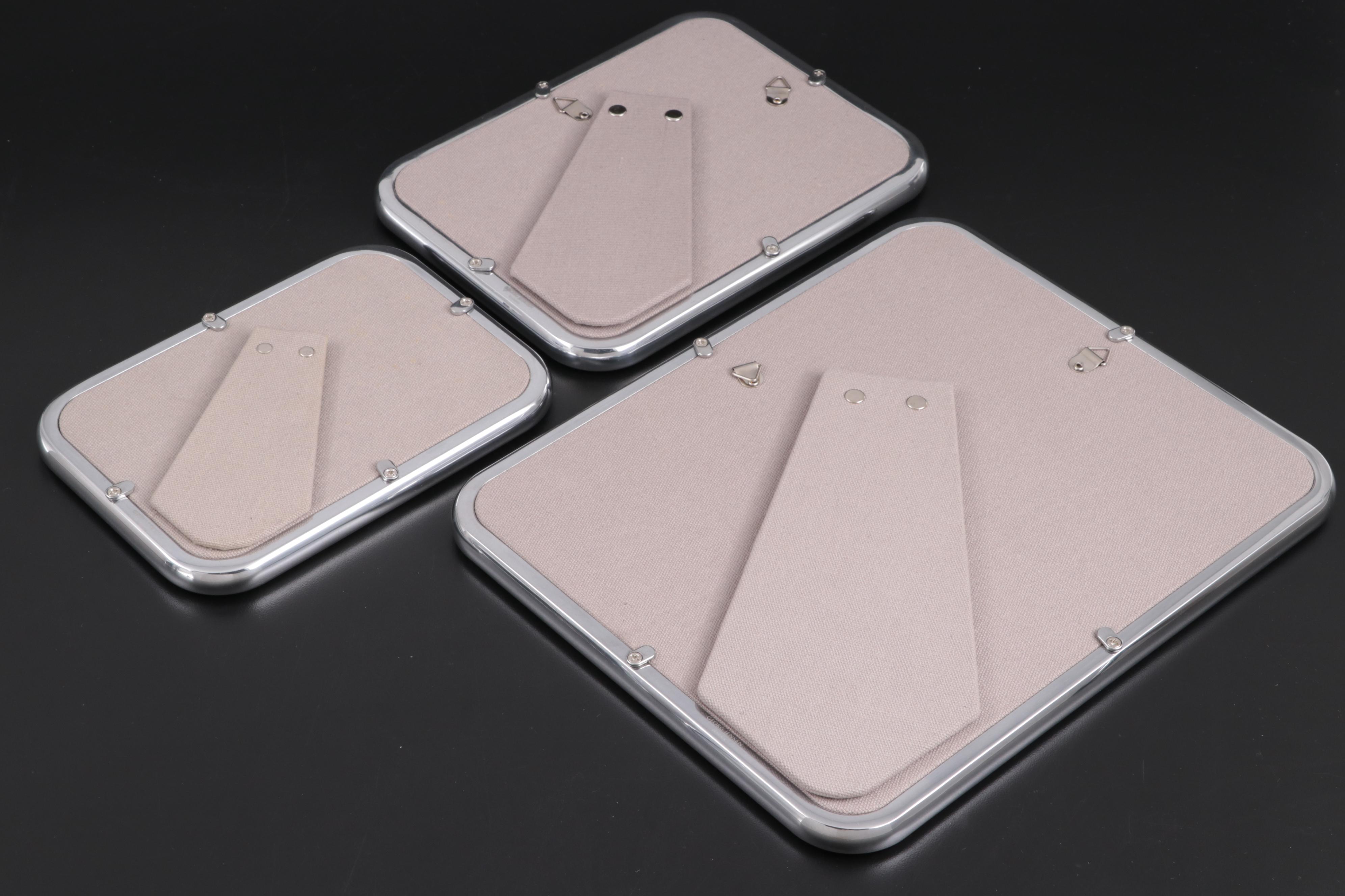 Georg Jensen "Tableau" Aluminium Tabletop and Wall Hanging Mirrors