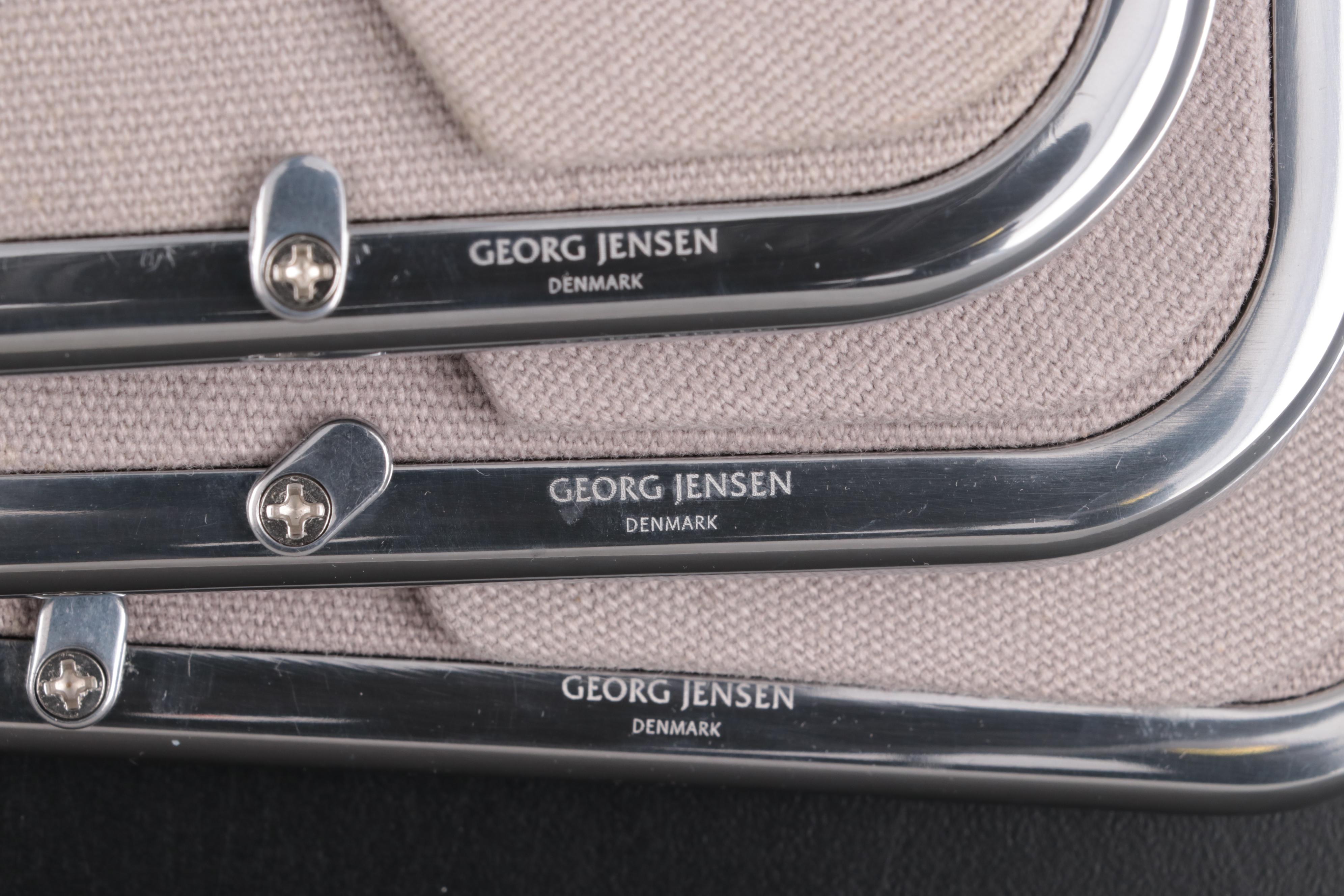 Georg Jensen "Tableau" Aluminium Tabletop and Wall Hanging Mirrors