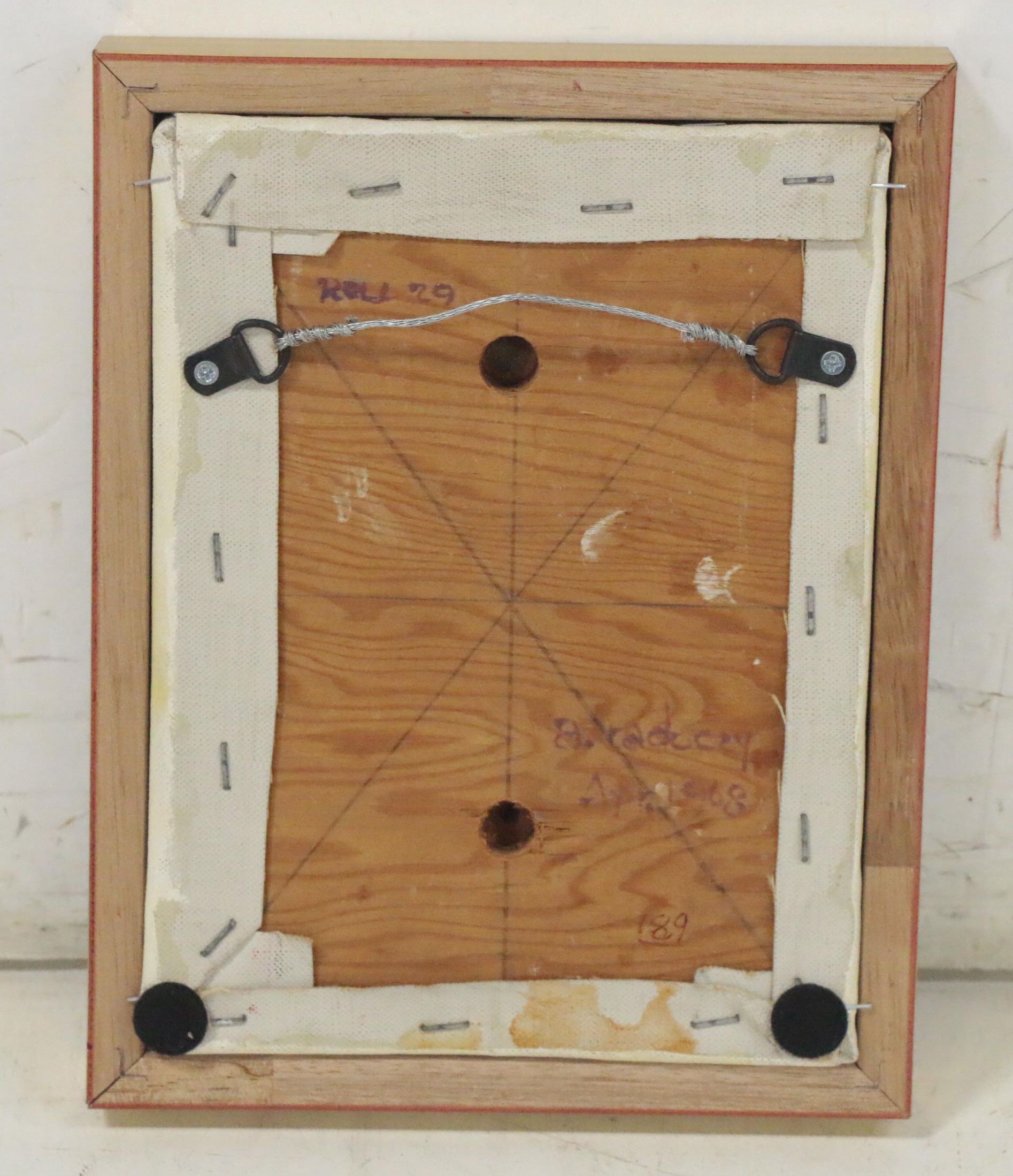 Albert Radoczy Abstract Oil Painting, 1968