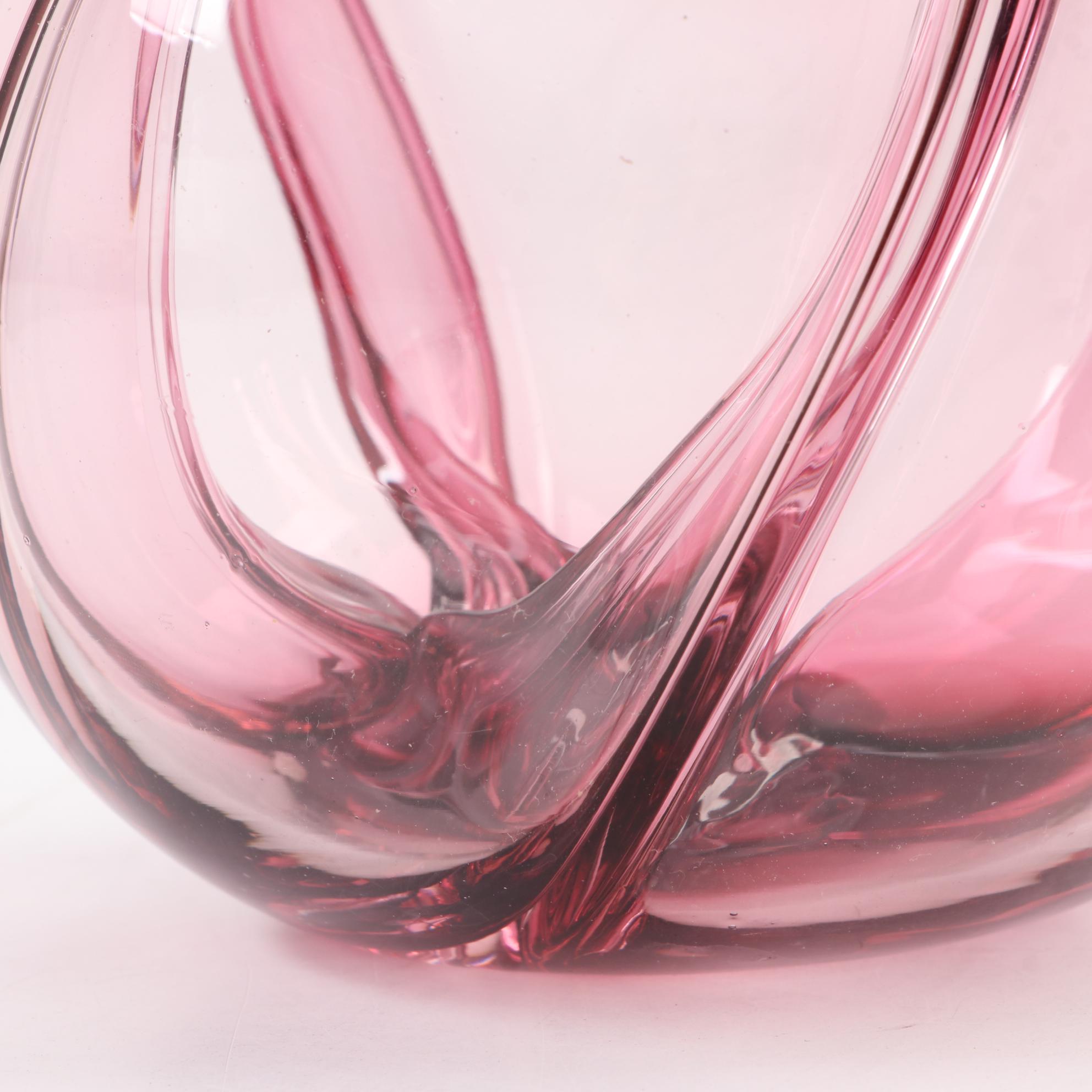 Brian Lonsway Studio Art Glass Globular Bud Vase, 1978