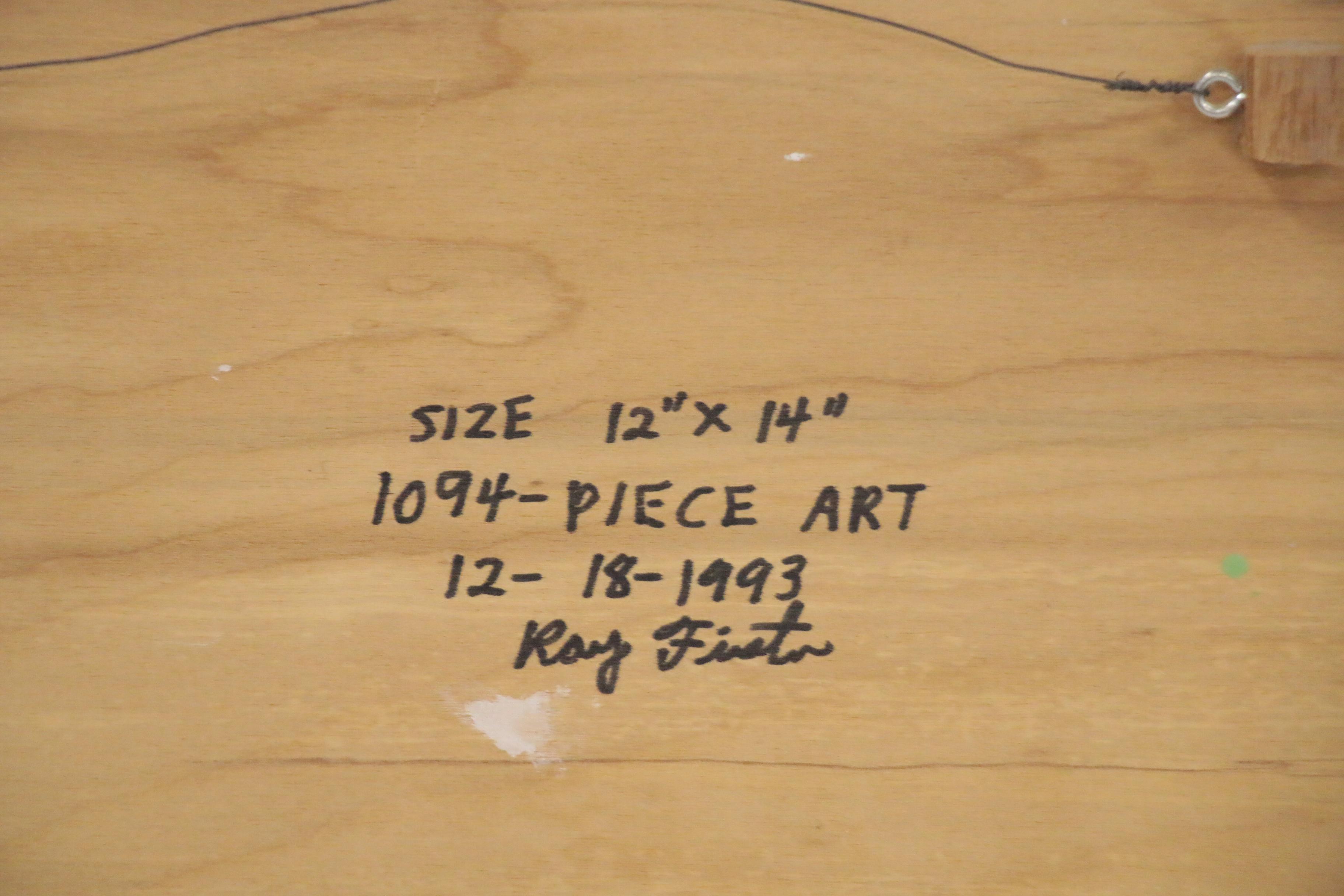 Roy Finster Folk Art Acrylic Painting "Welcome to Rock Hill Church," 1993