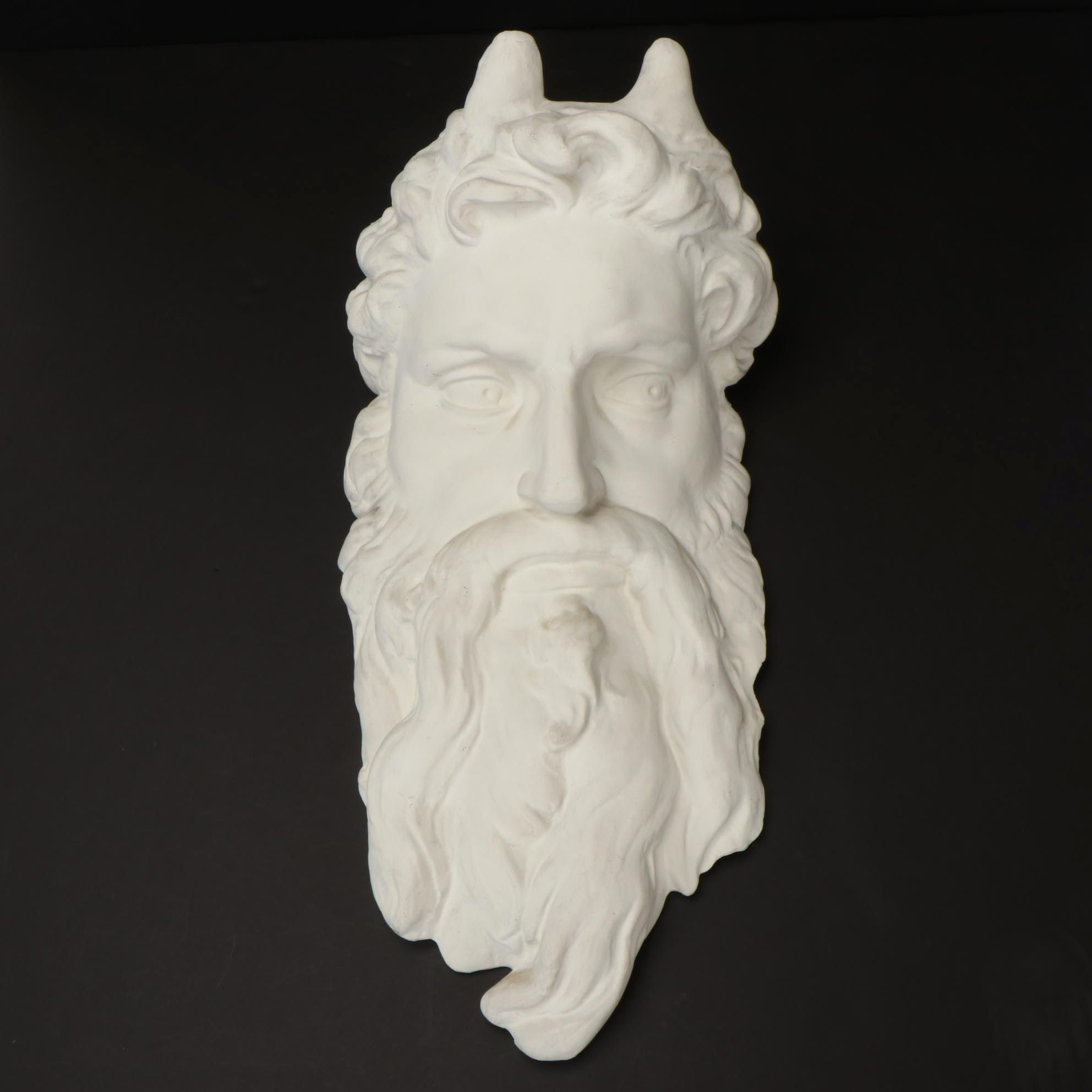Plaster Cast of the Head of "Moses" after Michelangelo