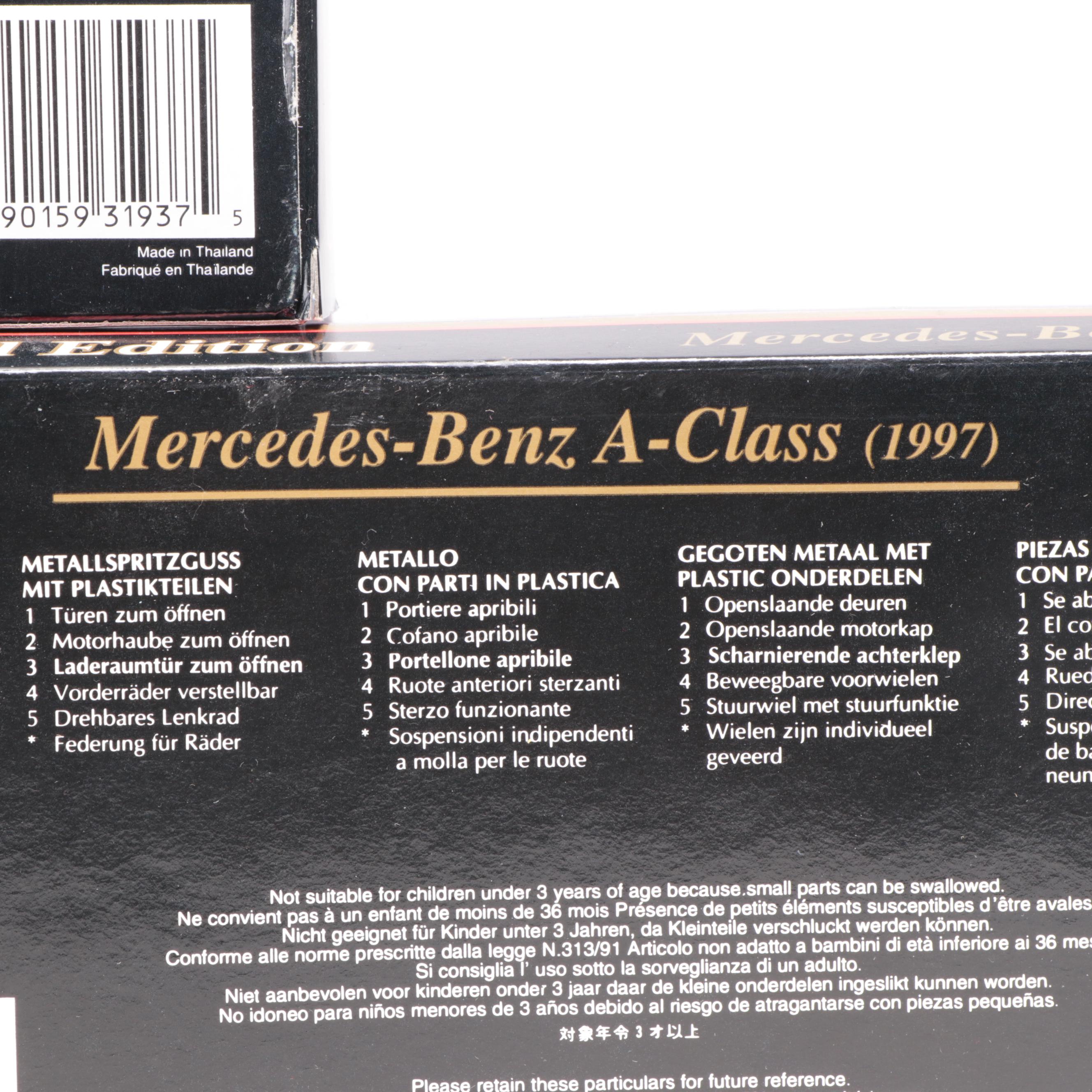 Maisto Ford Pickup and Mercedes-Benz A-Class Diecast Scale Models