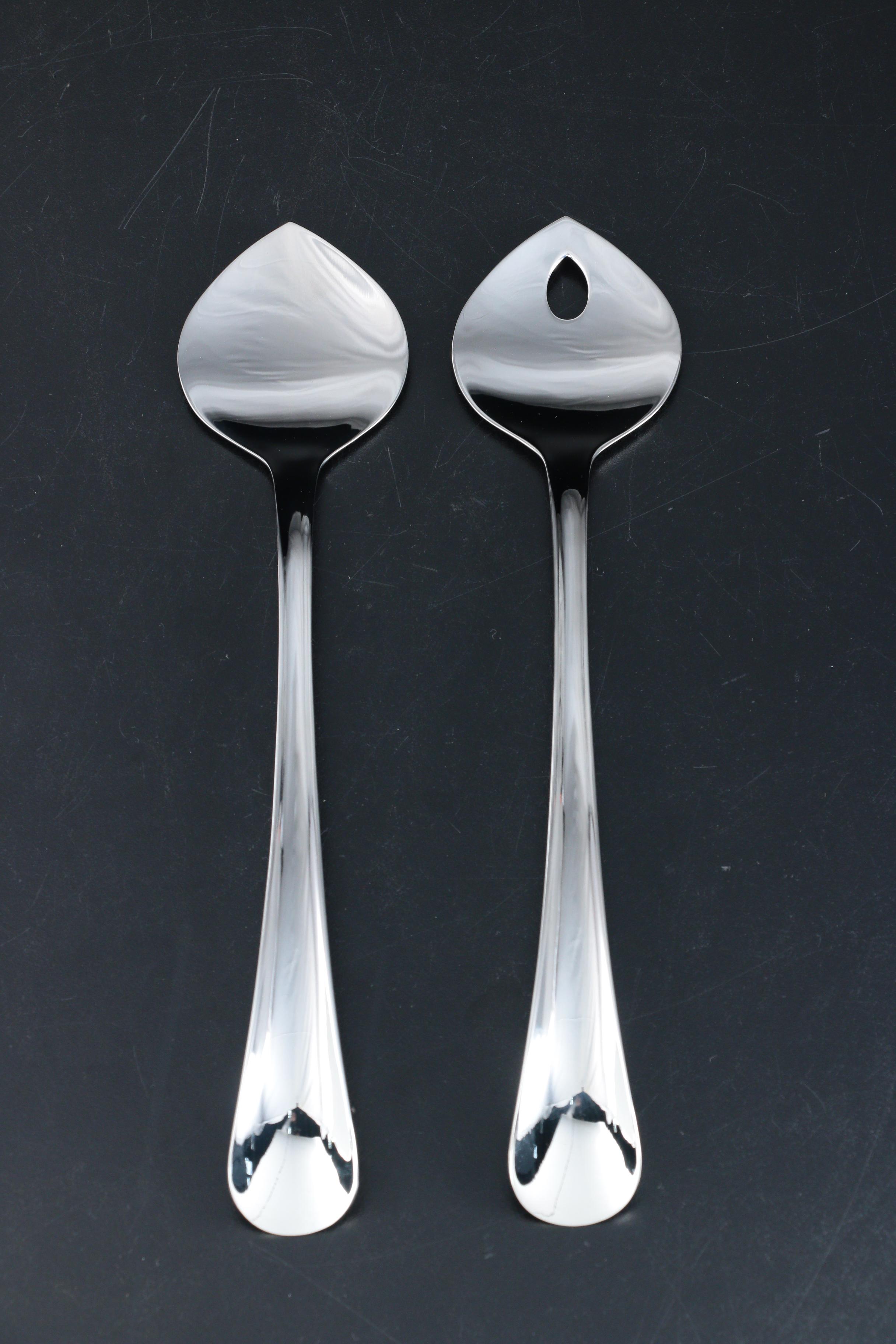 Georg Jensen "Duo" Stainless Steel Salad Servers