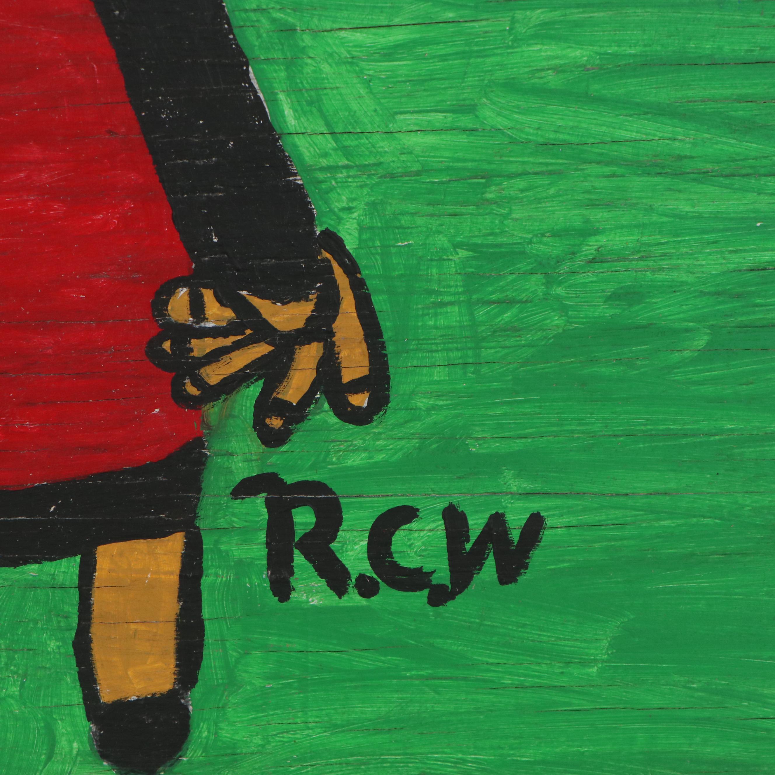 Ruby C. Williams Folk Art Acrylic Painting "Mama," 1998