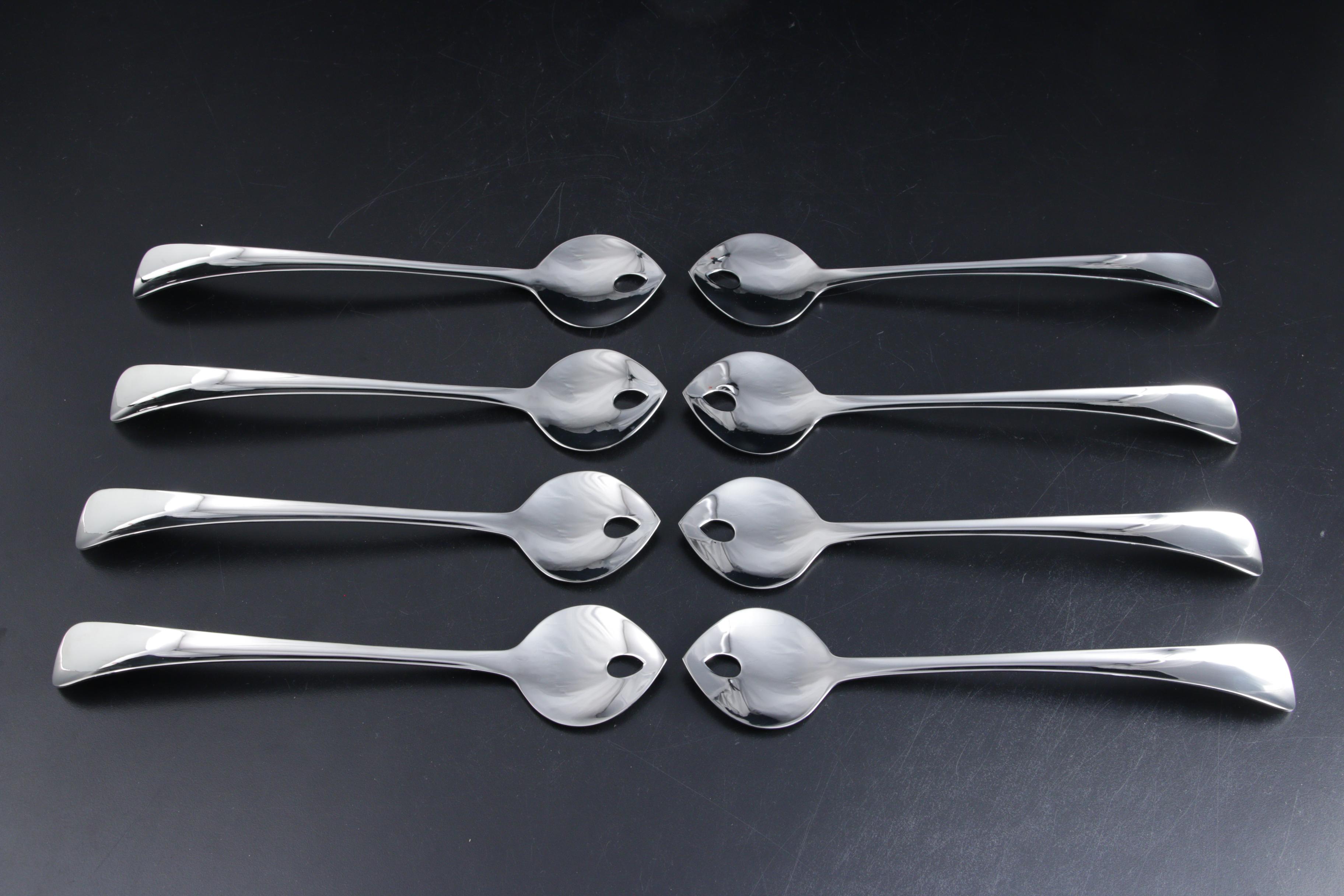 Georg Jensen "Duo" Stainless Steel Salad Servers with Mirror Finish