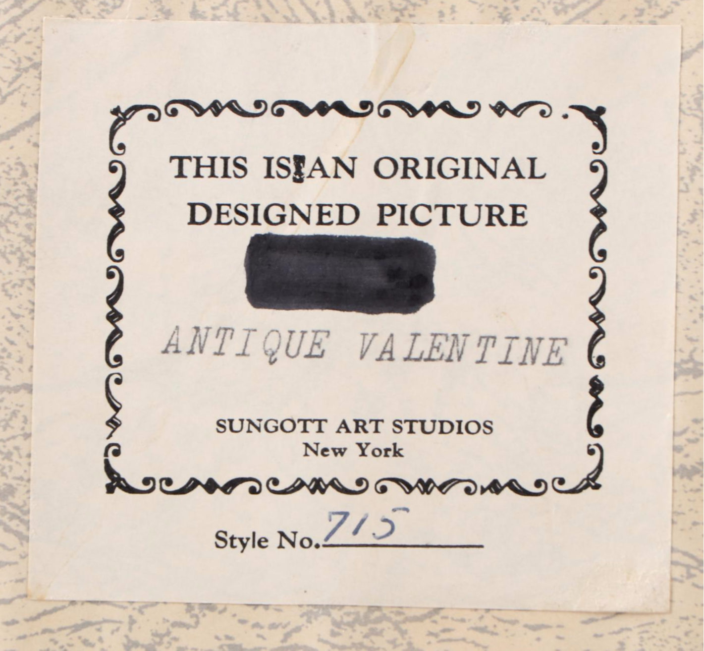 Sungott Art Studios Framed Victorian Pop-up Valentines, 20th Century