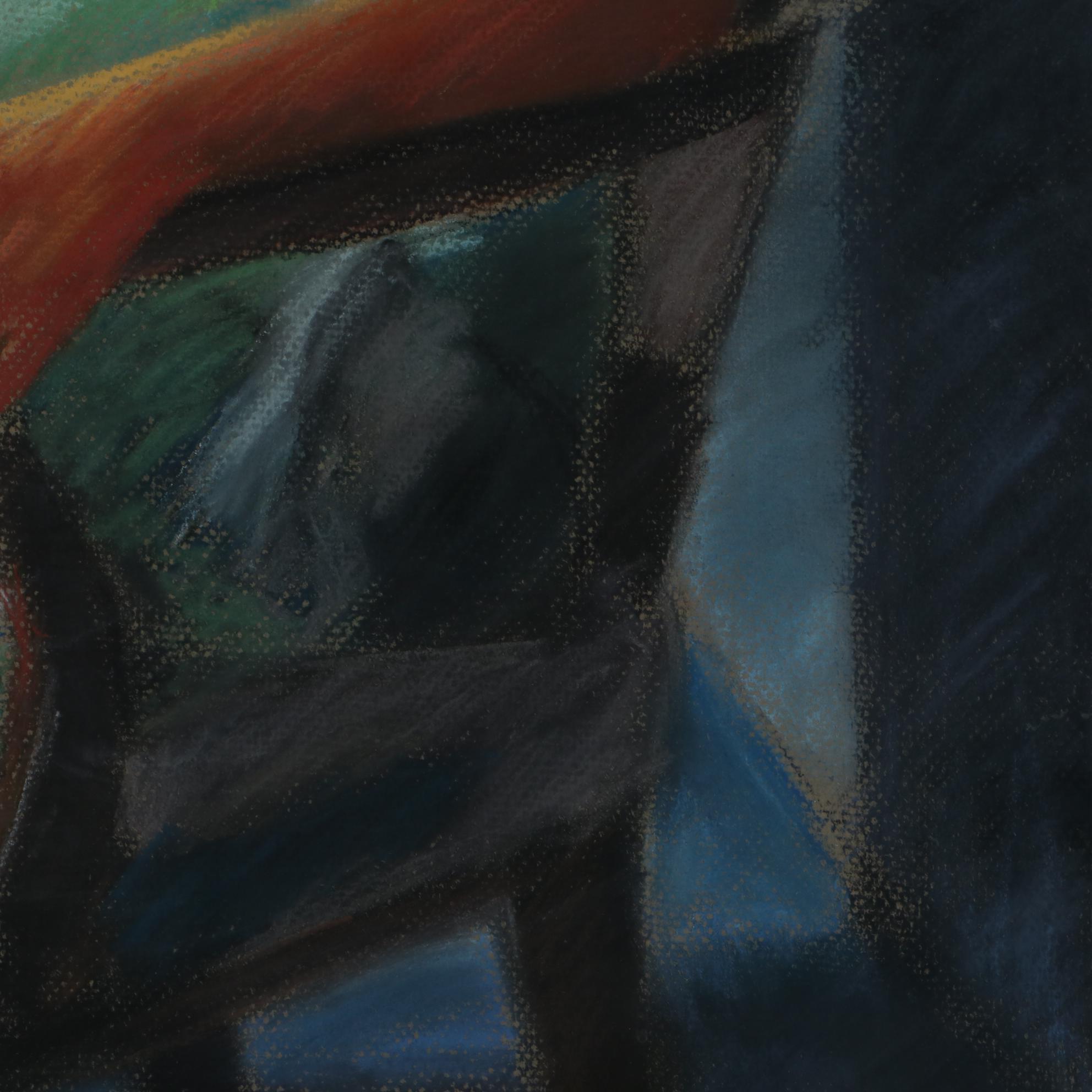 Stephen Hankin Portrait Pastel Drawing "Expecting," 1983