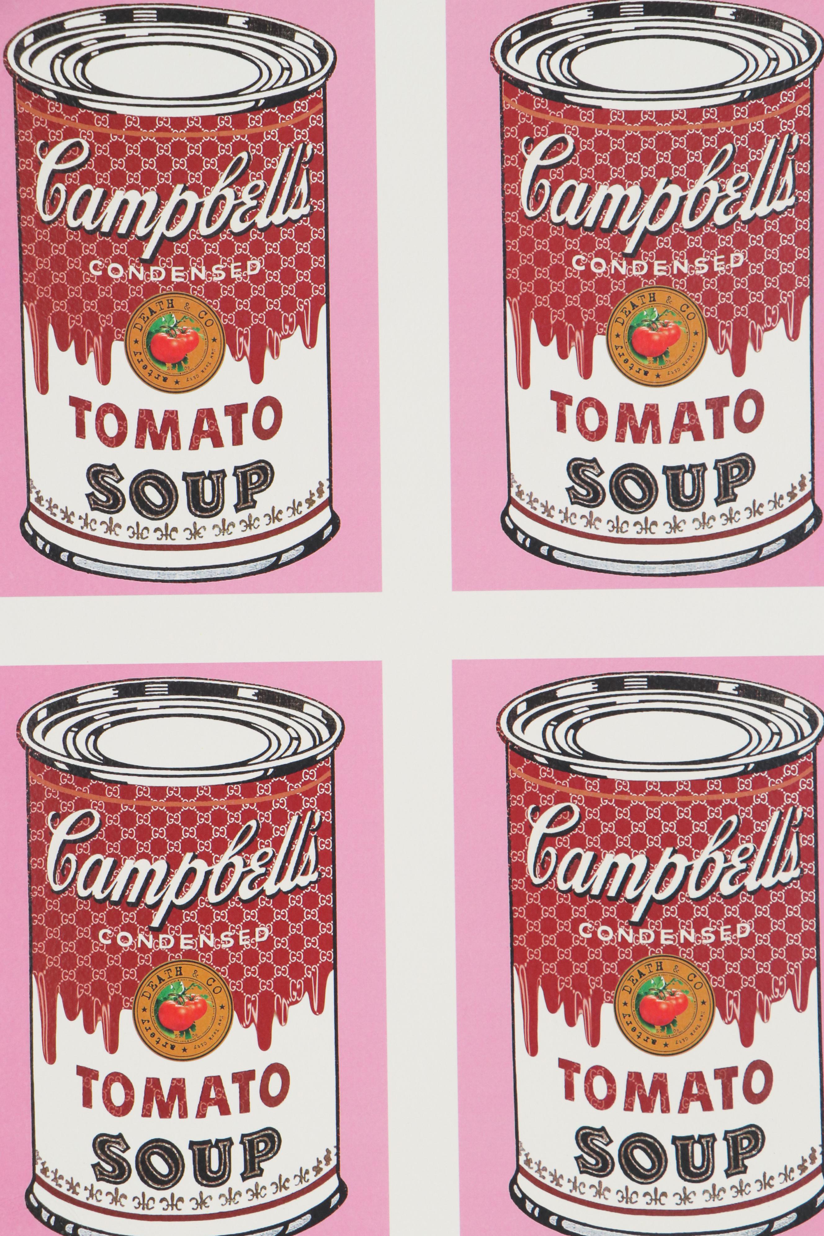 Death NYC Pop Art Graphic Print of Campbell's Tomato Soup Cans