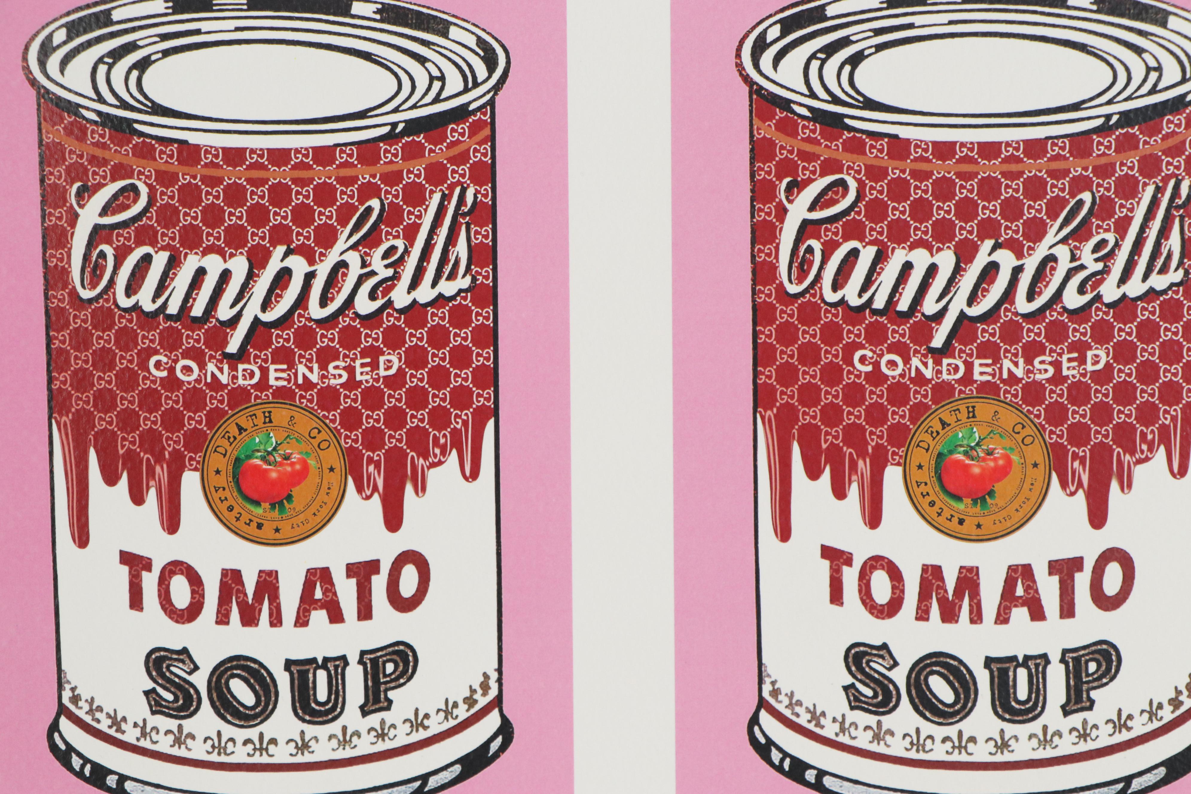 Death NYC Pop Art Graphic Print of Campbell's Tomato Soup Cans