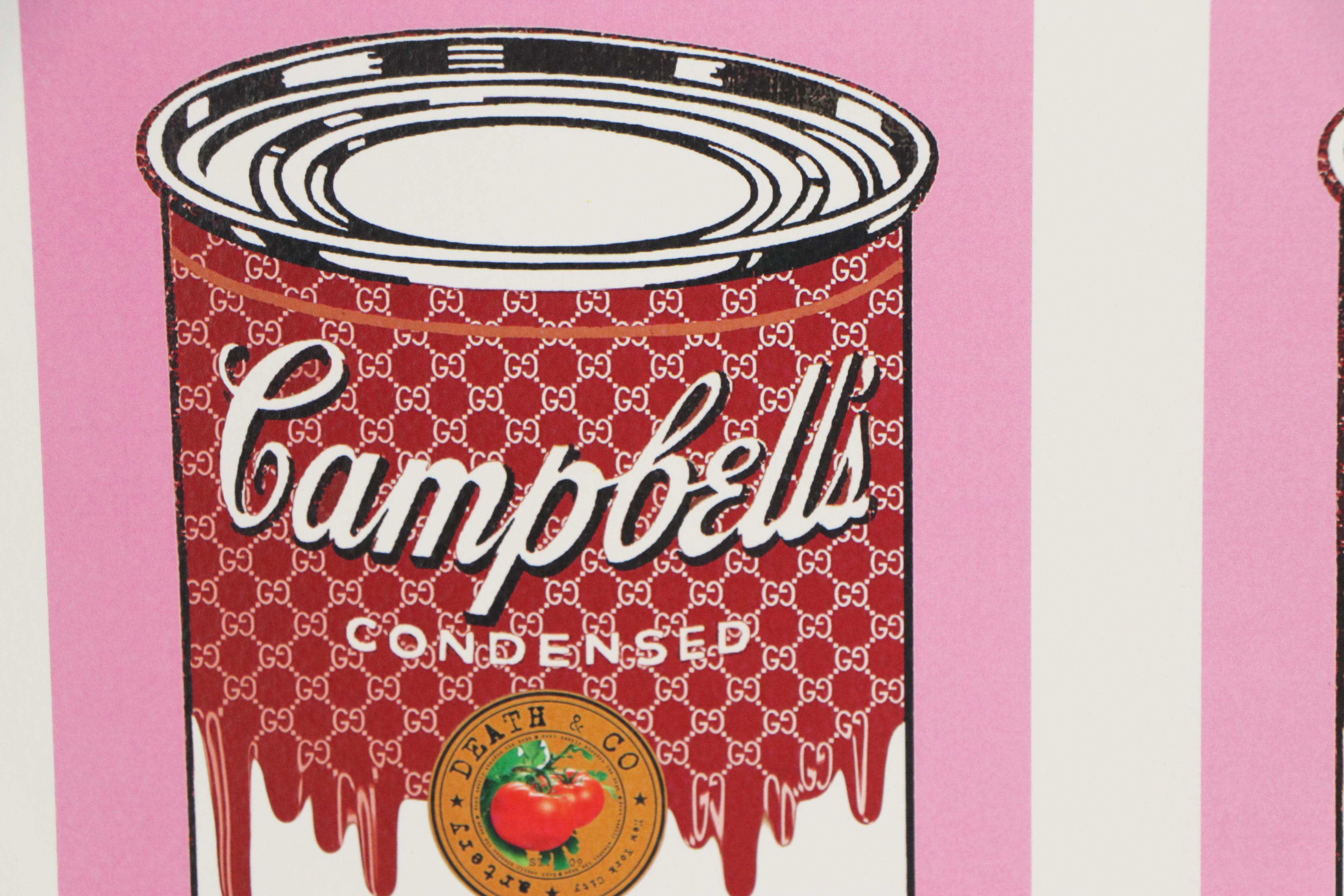 Death NYC Pop Art Graphic Print of Campbell's Tomato Soup Cans