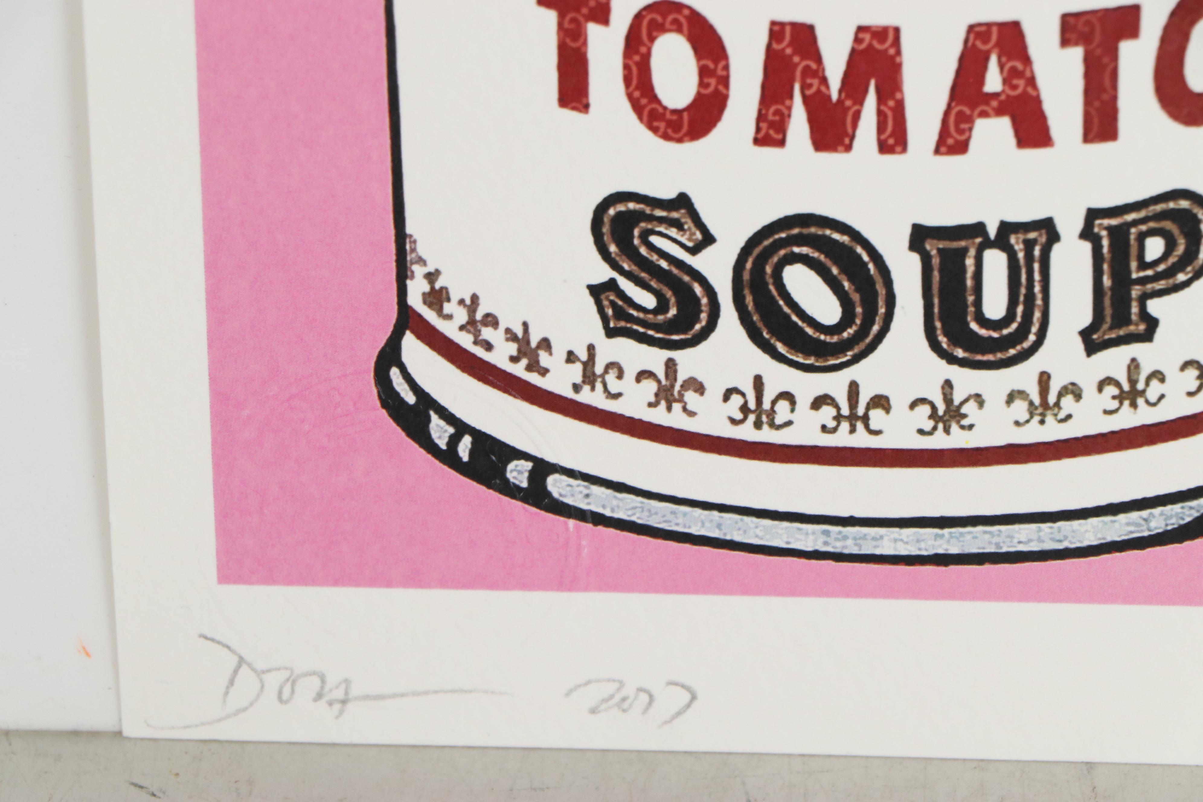Death NYC Pop Art Graphic Print of Campbell's Tomato Soup Cans