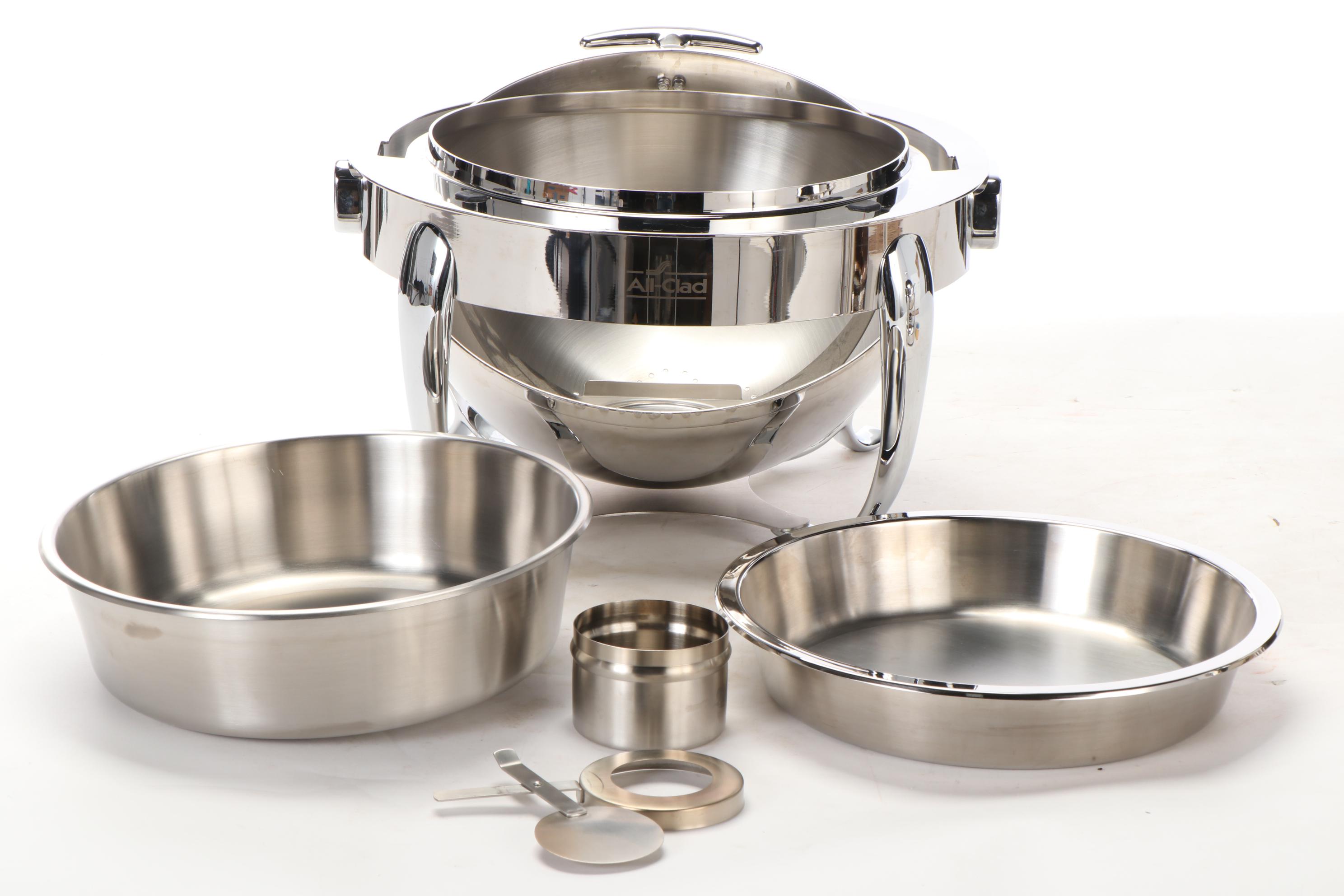 All-Clad Home Catering Collection Stainless Steel Round Chafing Dishes