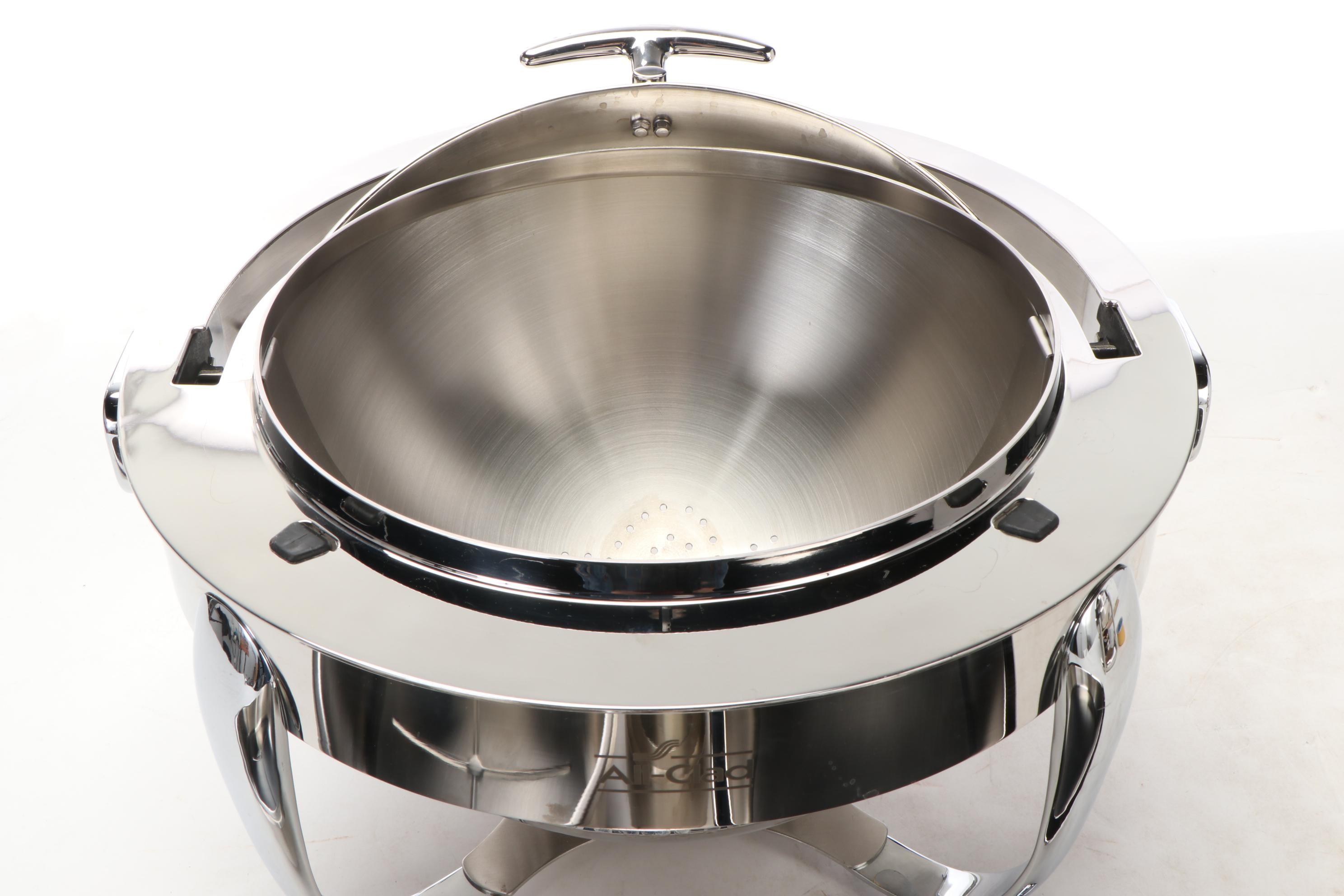 All-Clad Home Catering Collection Stainless Steel Round Chafing Dishes