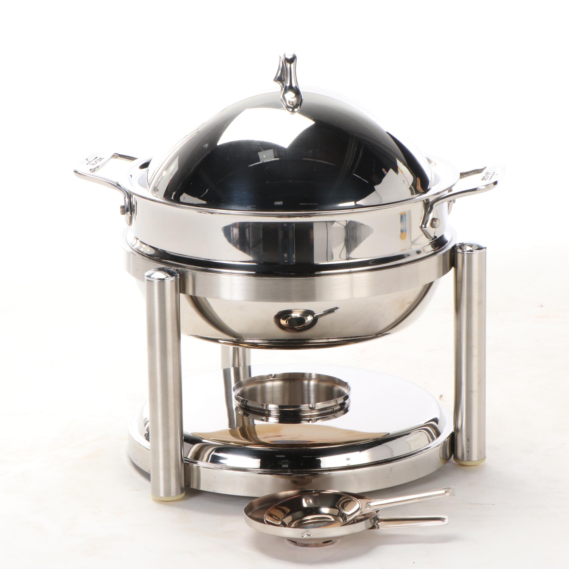 All-Clad Home Catering Collection Stainless Steel Round Chafing Dishes